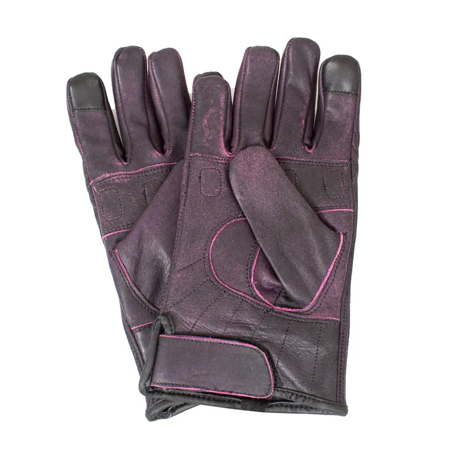 Open Road Women's Kevlar Knuckle Motorcycle Gloves - Protective Riding Gloves for Harley, Cruiser & Sport Bikes - Perfect for Commuting, Touring & Long Distance Rides