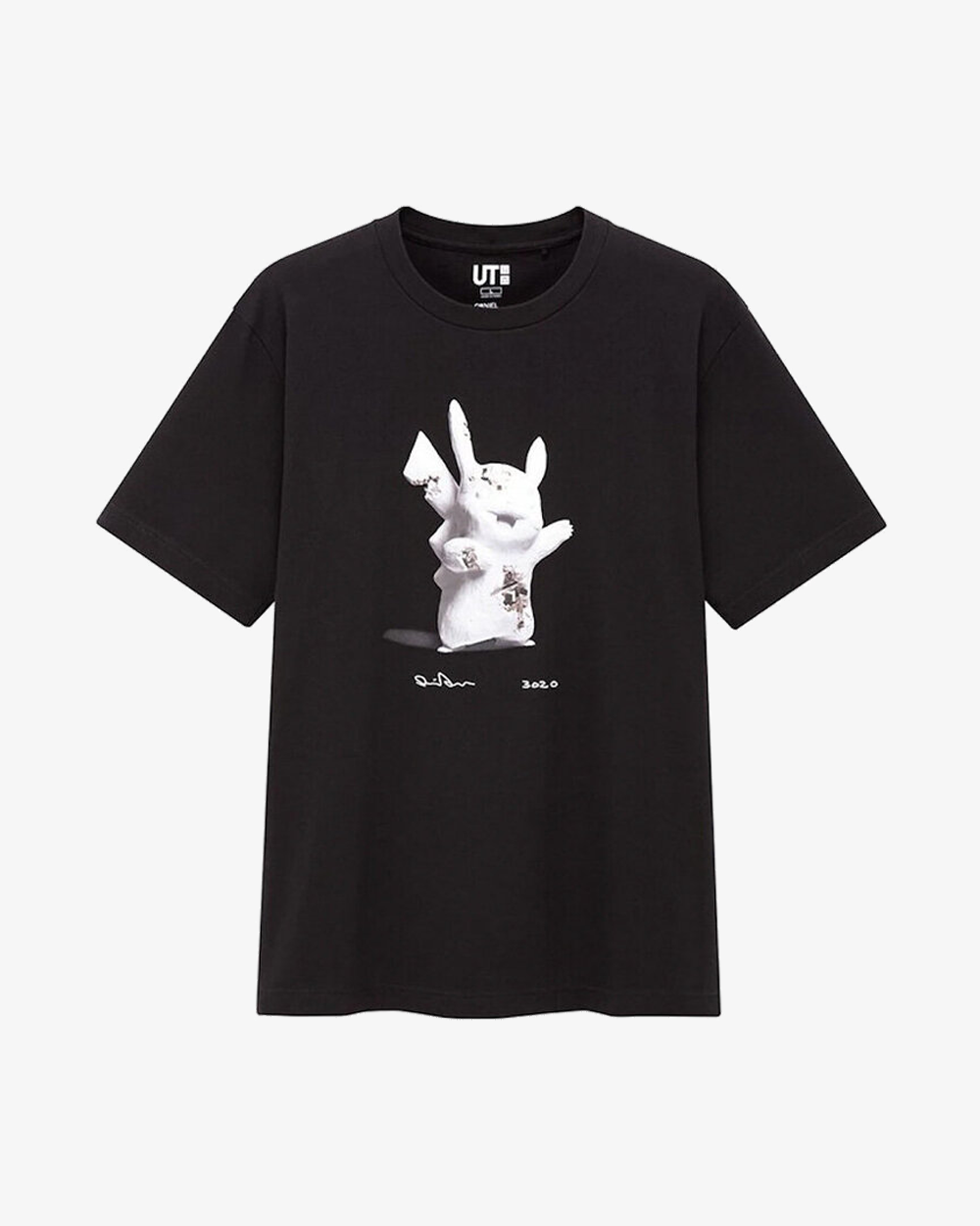 Daniel Arsham x Pokemon x Uniqlo Pikachu Black T-Shirt - Limited Edition Streetwear for Men & Women - Perfect for Casual Wear, Gaming Events & Anime Conventions