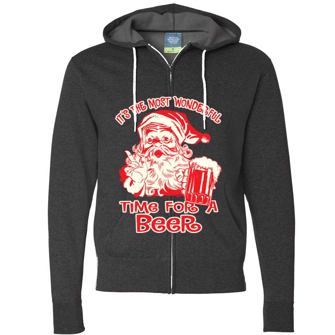 Beer Lover's Zip-Up Hoodie - Cozy & Stylish Pullover for Men & Women | Perfect for Casual Wear, Parties & Outdoor Activities