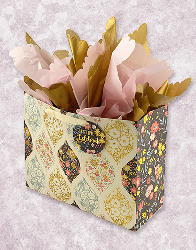 Elegant Evelyn Garden Gift Bags - Premium Gift Wrapping for Birthdays, Weddings & Special Occasions | Perfect for Floral, Gardening & Party Favors