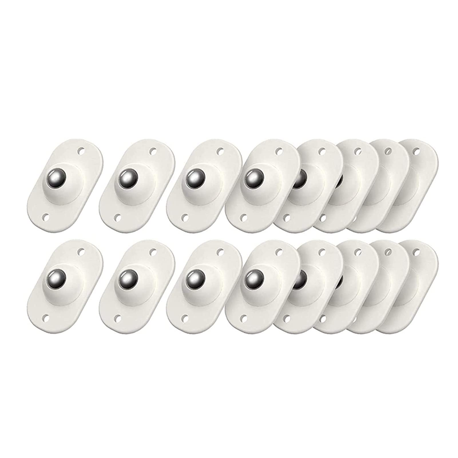 XDCHLK 360° Rotating Swivel Caster Wheels - 16 Pack Universal Furniture Casters for Storage Boxes, Cabinets, Carts & More - Smooth Rolling Mini Wheels for Home & Office Use