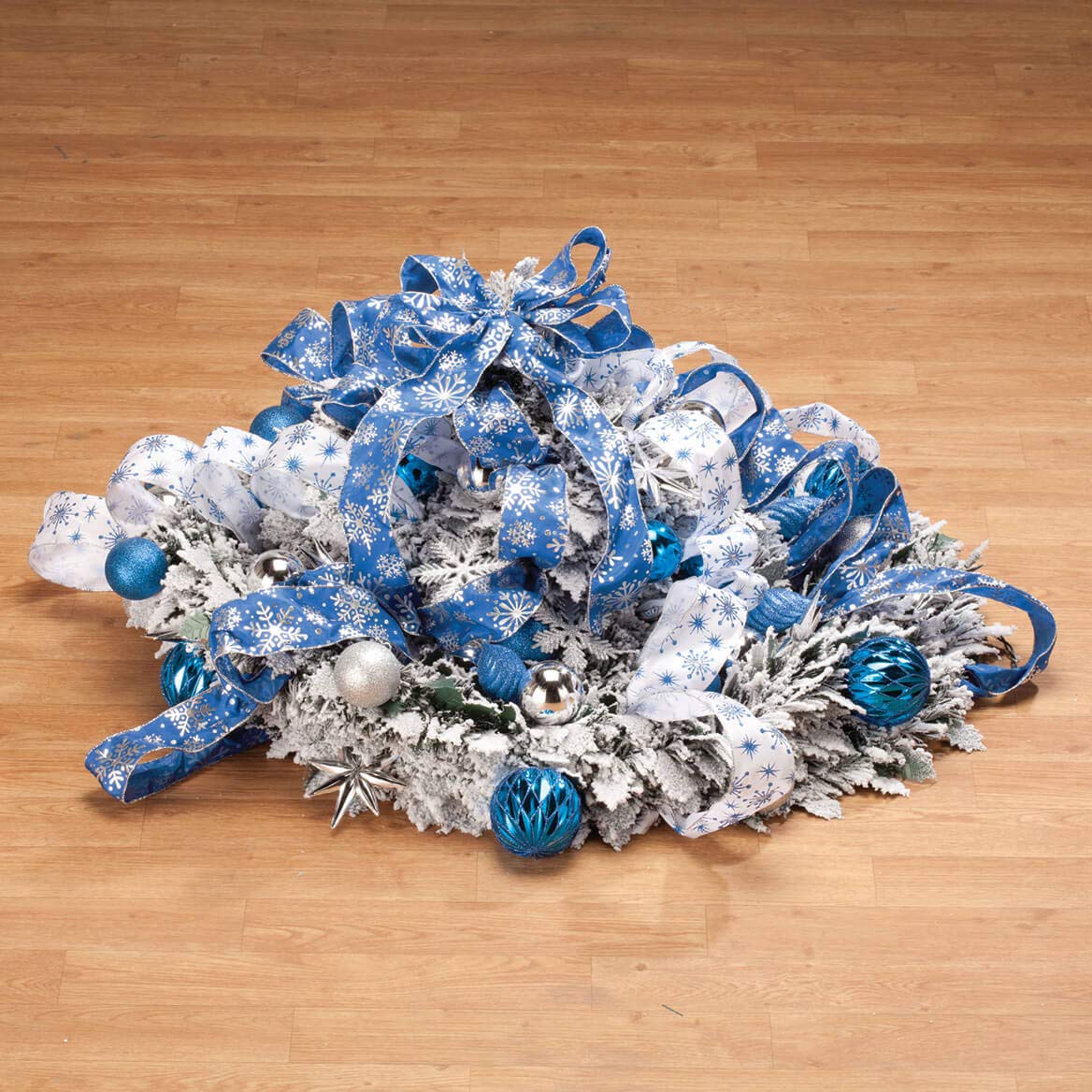 6' Snow Frosted Winter Style Pull-Up Christmas Tree by Holiday PeakTM - Perfect for Home, Office & Holiday Decorations