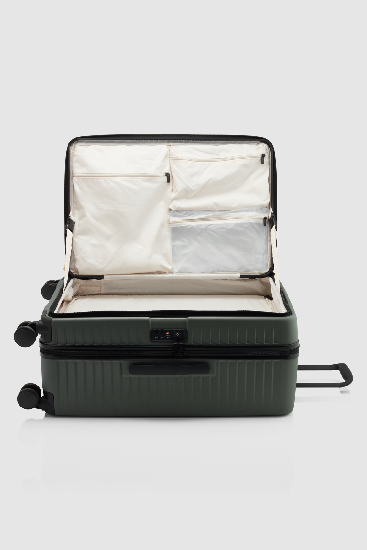 Venture Dual Open 56cm Luggage - Lightweight Spinner Suitcase with 360° Wheels for Travel, Business Trips & Vacations | Durable Hardshell Carry-On & Check-In Bag