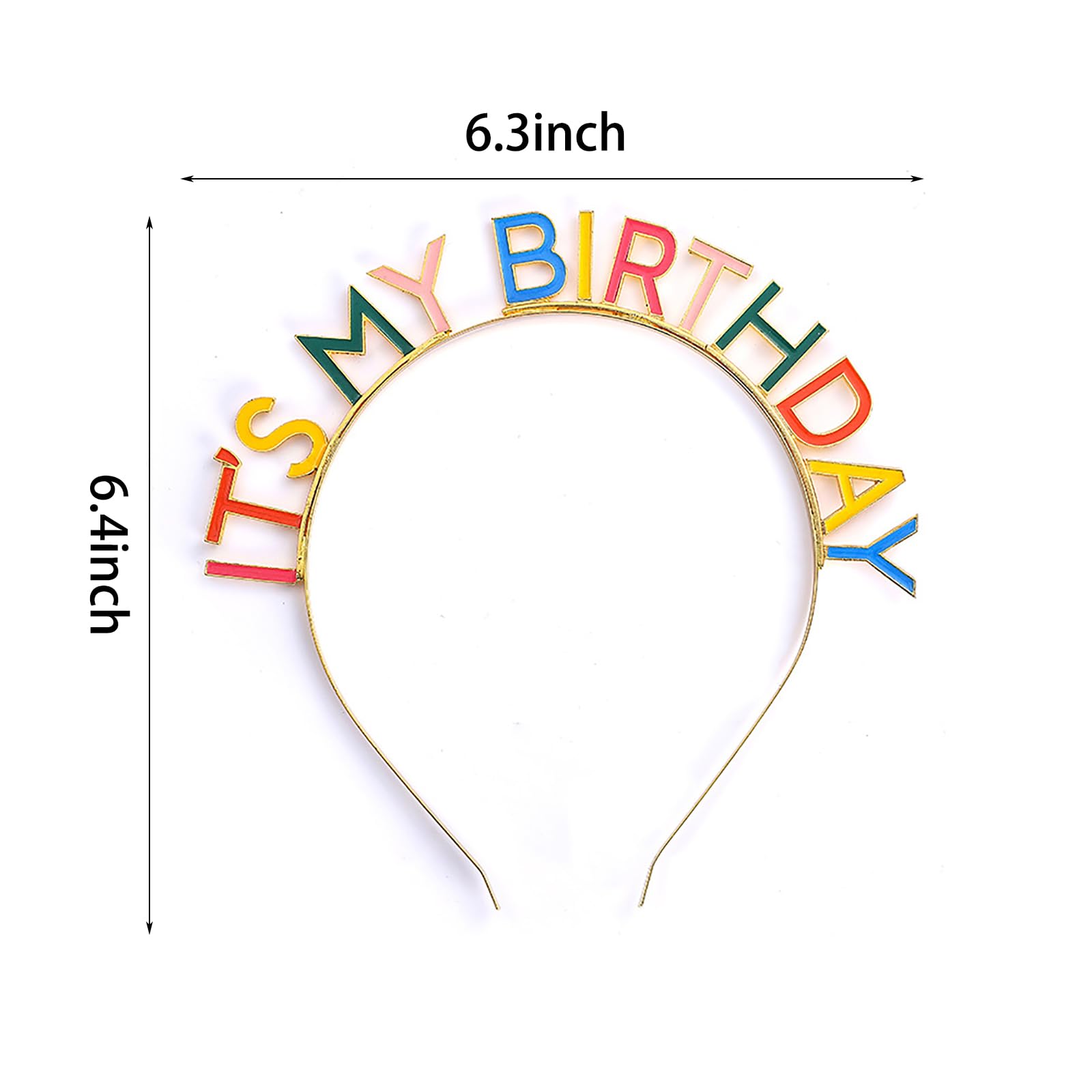 Birthday Crown Headband for Women & Girls - Sparkly Happy Birthday Party Accessory - Perfect for Birthday Celebrations, Photo Booths & Special Occasions