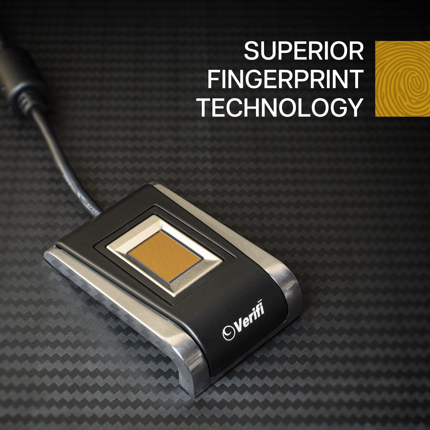 Verifi P5300 USB Fingerprint Reader for Windows Hello - Secure Password-Free Login for Windows Desktop & Laptop Computers - Ideal for Office, Banking & Online Security