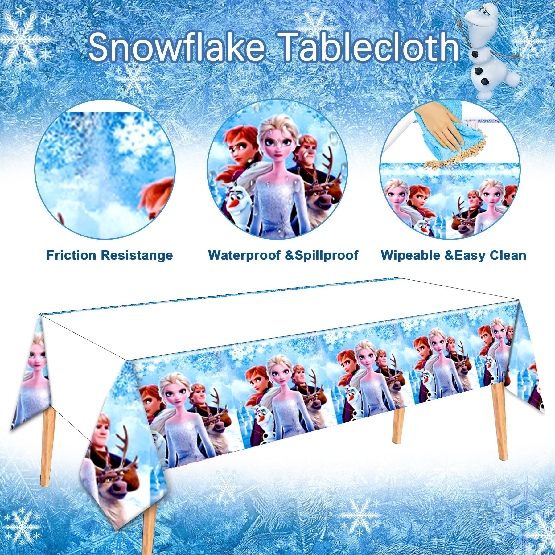 Frozen Birthday Balloon Kit for Girls - 4th Birthday Party Decorations with 3D Aluminum Balloons, Cake Toppers & Elsa Themed Supplies | Perfect for Frozen Themed Parties, Princess Celebrations & Disney-Inspired Decor