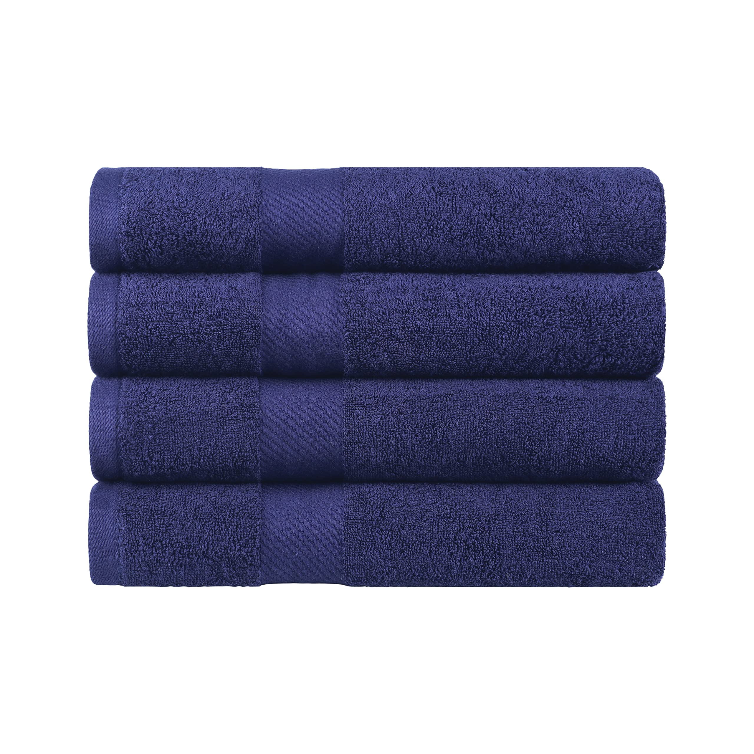 Premium 500 GSM Egyptian Cotton Bath Towel Set - Ultra Absorbent, Eco-Friendly & Luxurious (Set of 4) by Blue Nile Mills - Perfect for Spa, Bathroom & Hotel Use