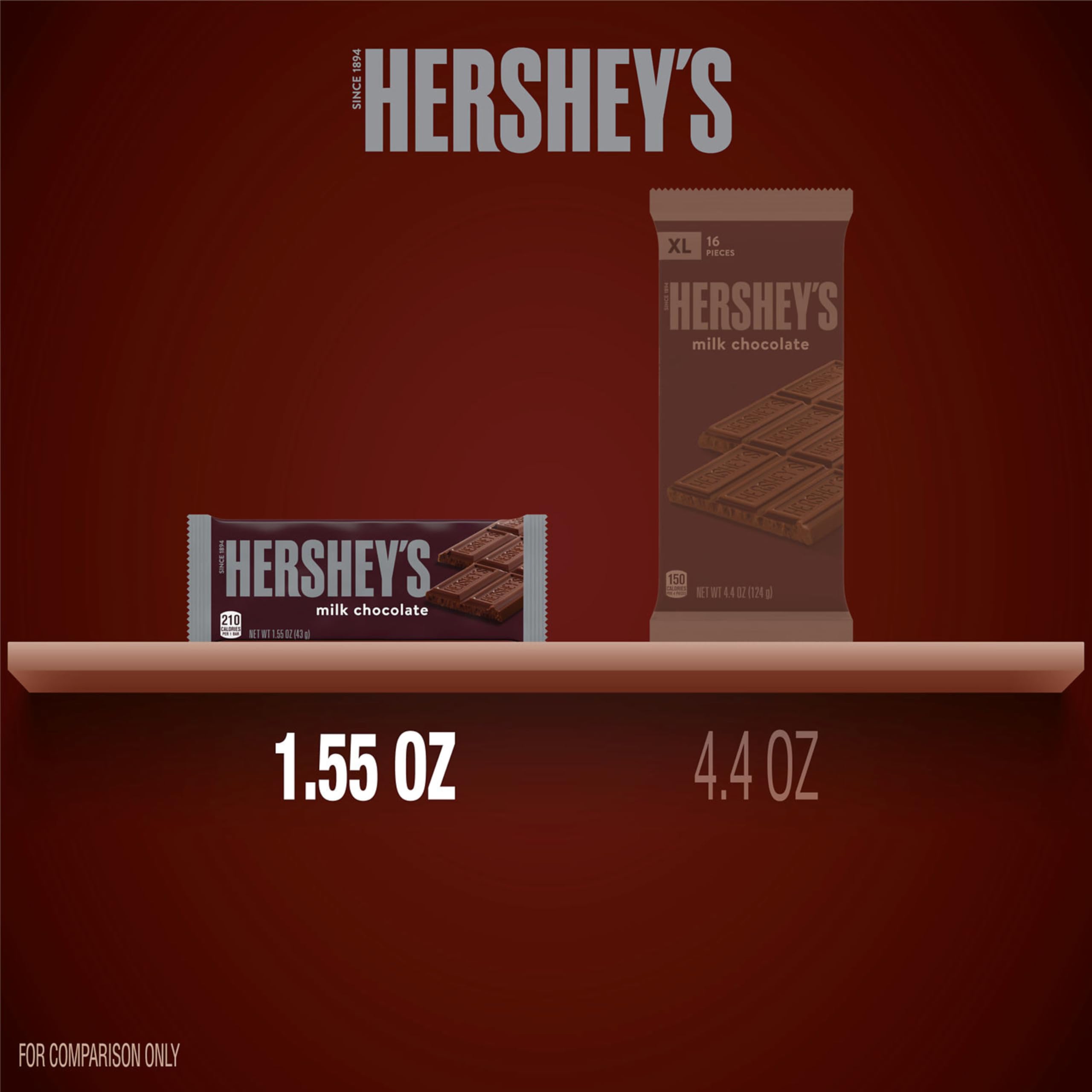 HERSHEY'S Milk Chocolate Candy Bars, 1.55 oz (36 Count) - Bulk Pack for Halloween, Party Favors, Office Snacks & Gift Baskets