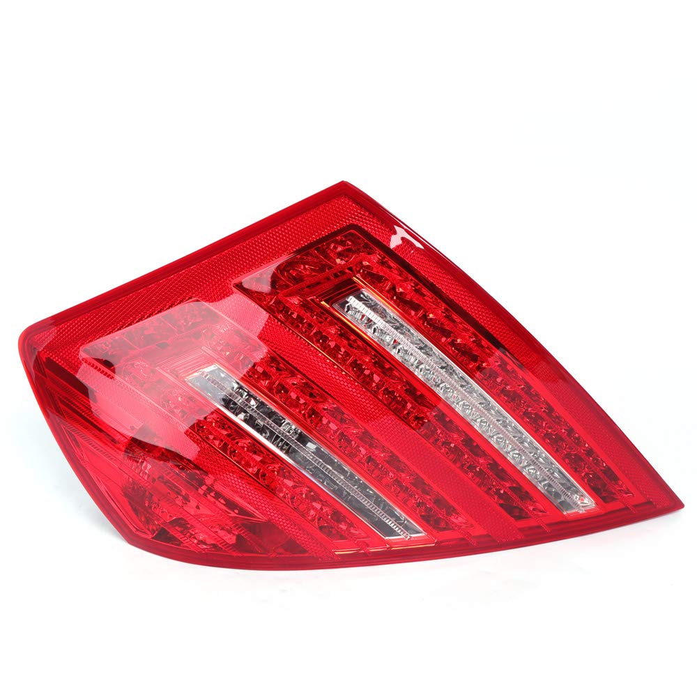 LED Tail Lights Red Clear Stop Brake Lamp Assembly for Mercedes Benz S600 W221 2007-2009 (Right Passenger Side) - Durable & Bright Replacement for Enhanced Night Driving Safety