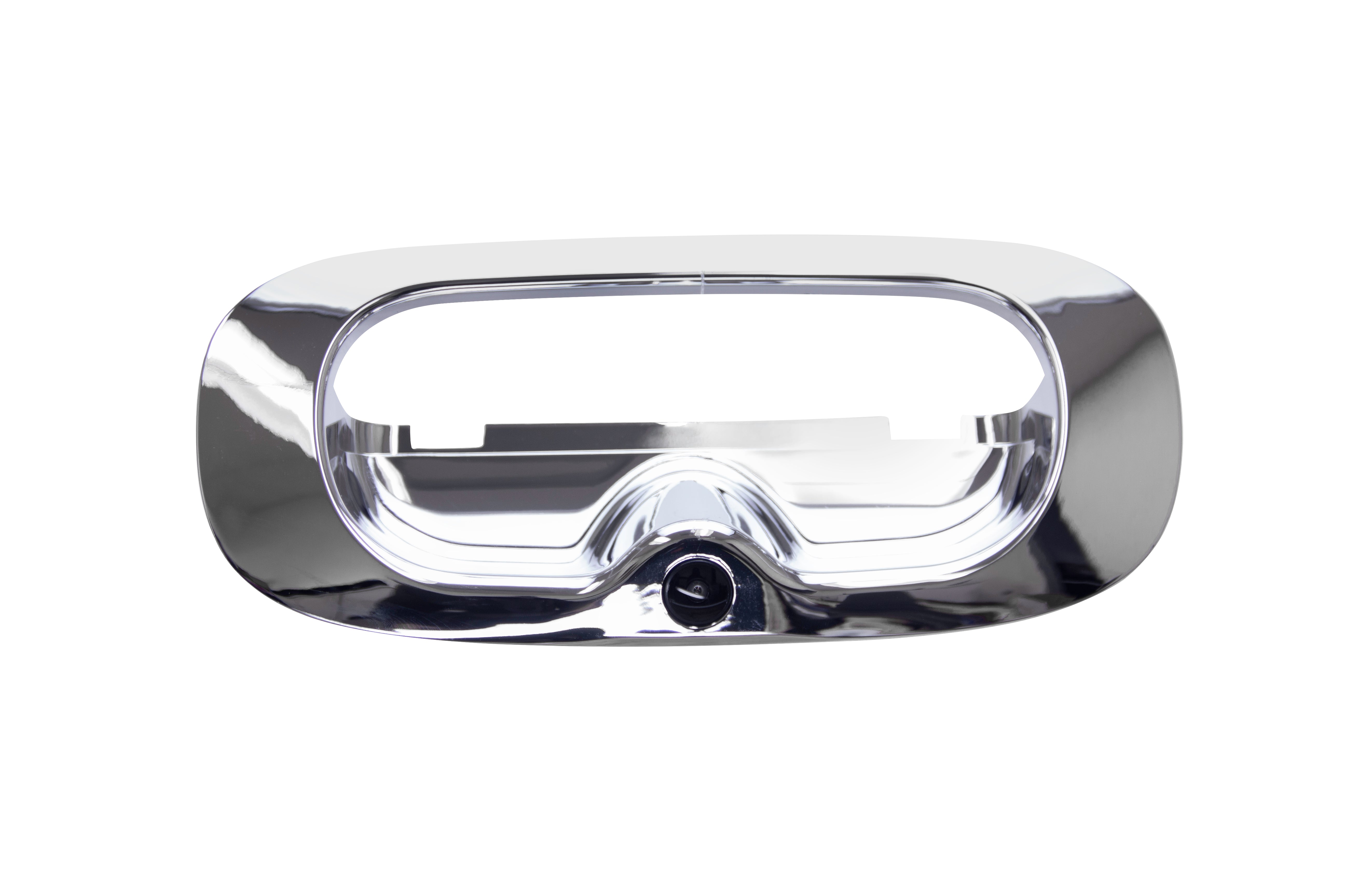 1997-2011 Dodge Dakota Chrome Tailgate Bezel with Backup Camera - Heavy Duty Replacement Part for Truck Tailgate Protection & Enhanced Safety