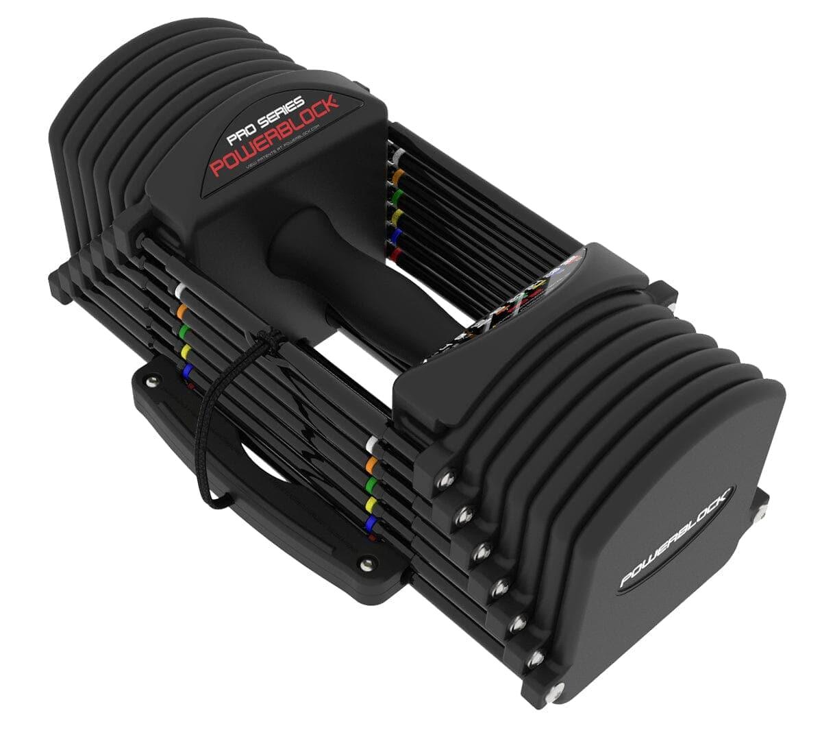 PowerBlock Commercial Pro Series 32 Adjustable Dumbbell Set - Home Gym Strength Training Equipment for Weight Lifting & Fitness Workouts