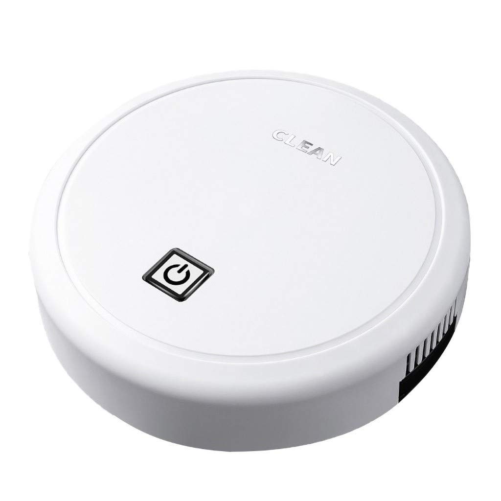 Barcley Slim Robot Vacuum - Self-Charging for Hardwood & Carpets - Pet Hair Filter - White - Perfect for Home Cleaning