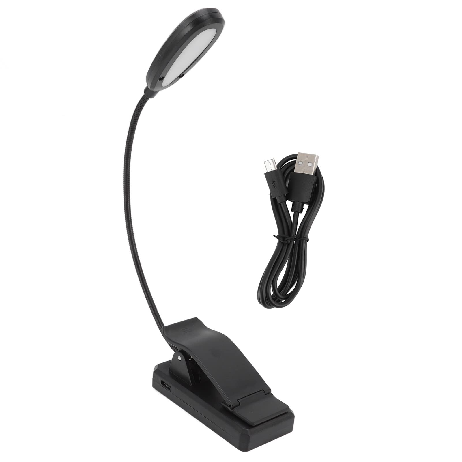 Haofy LED Desk Lamp with Clamp - 360° Rotatable, 3 Color Temperatures, 5 LED Lights for Bedroom, Office & Home Use | Perfect for Reading, Studying & Working