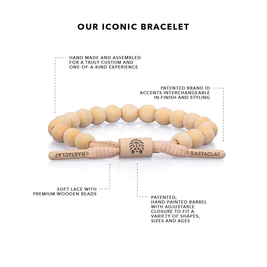 Rastaclat Handmade Adjustable Beaded Bracelets for Men & Women - Core Collection | Stackable Unisex Bracelets | Perfect Gifts for Teens, Couples & Friends | Ideal for Casual Wear, Festivals & Everyday Fashion