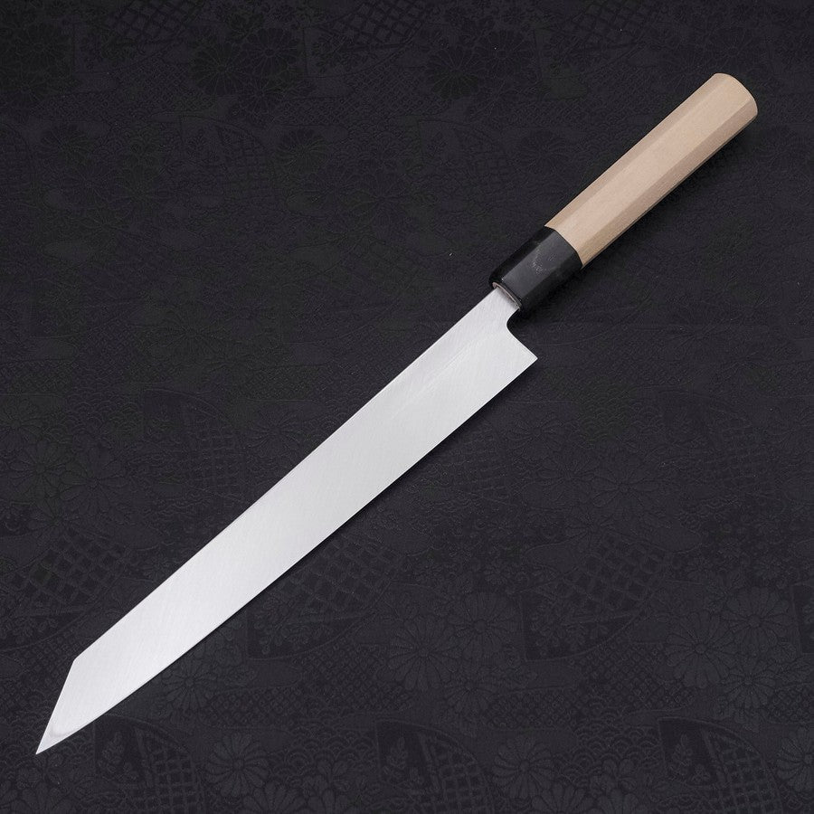 Premium Yanagi Kiritsuke Knife 240mm - White Steel #2 with Kasumi Finish & Buffalo Magnolia Handle - Perfect for Sushi, Sashimi & Japanese Cuisine Preparation