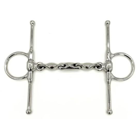 AJR Locking Waterford Full Cheek Bit - Comfortable Horse Bit for English Riding, Dressage & Jumping - Stainless Steel Equestrian Training Equipment for Better Control