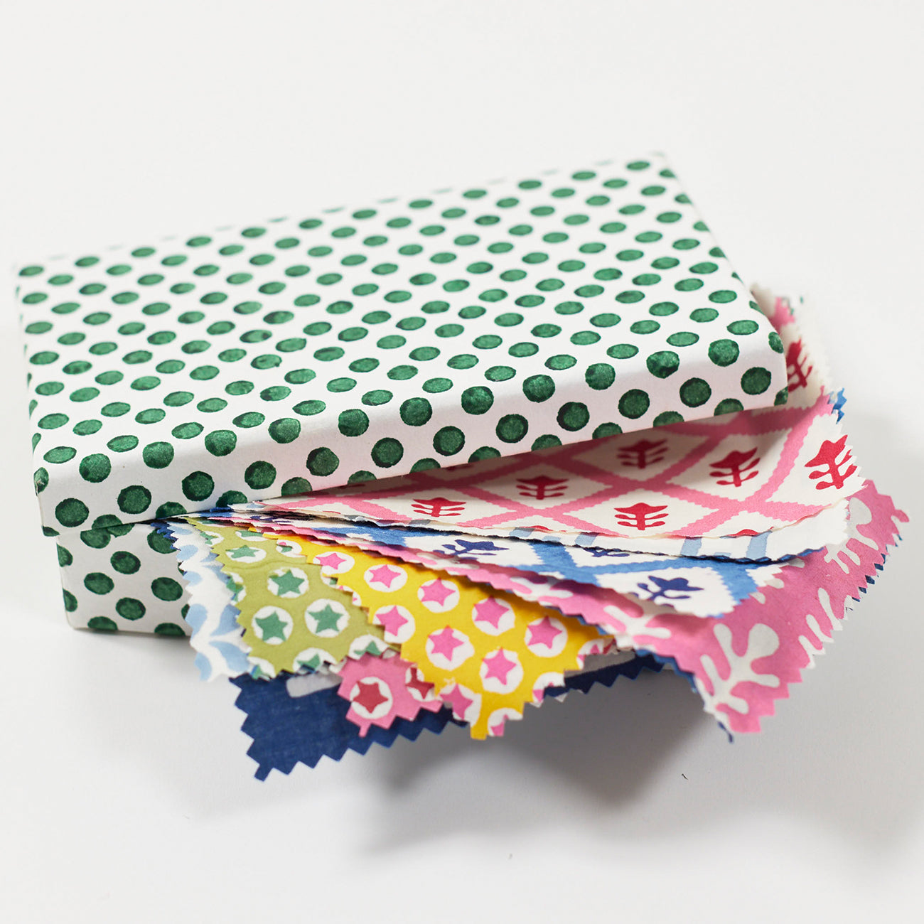 Handmade Bagru Block Printed Fabric Swatch Set - Eco-Friendly Cotton Textile Samples for DIY Crafts, Home Decor & Fashion Design