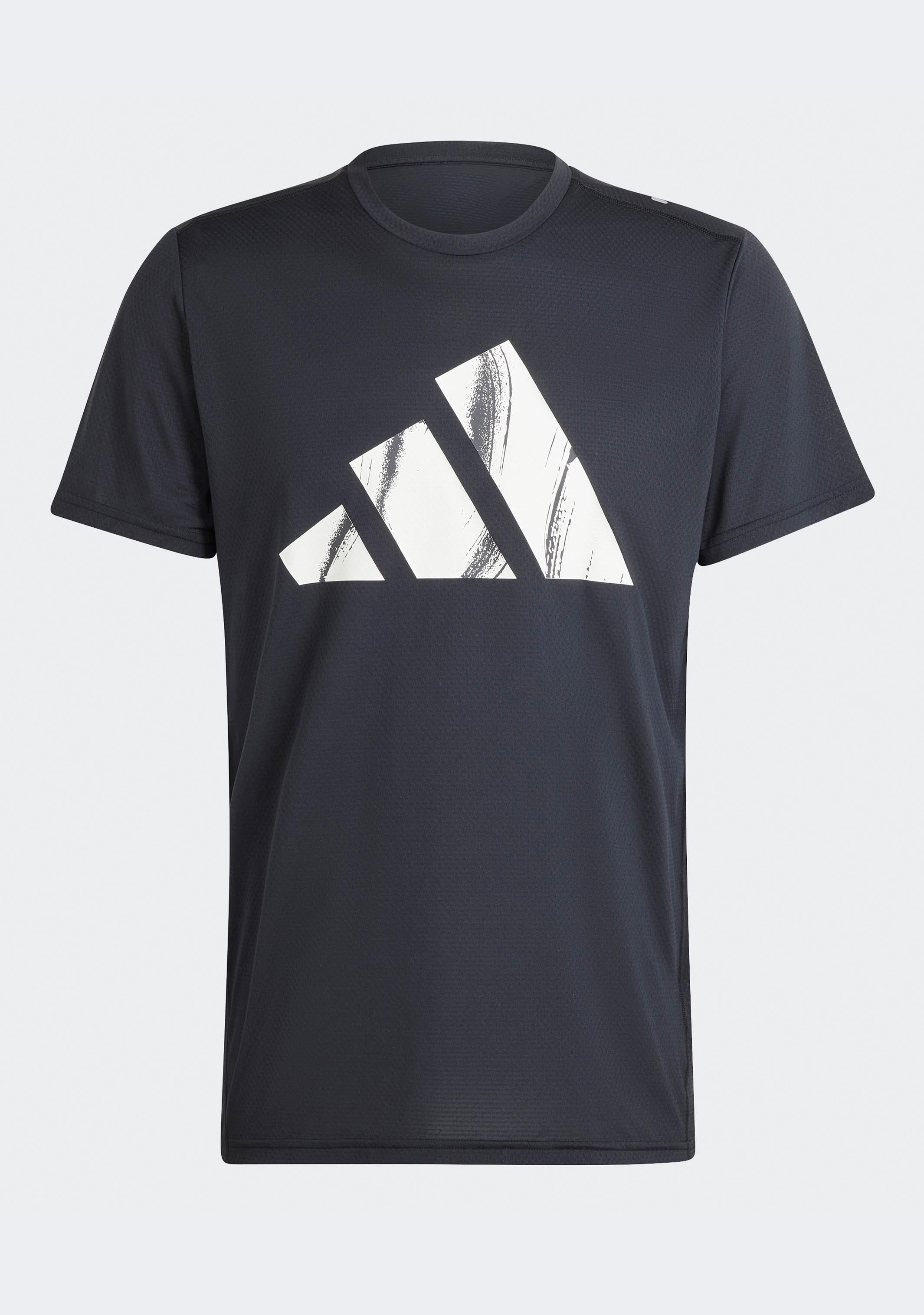 Adidas Men's Run It Brand Love Tee - Comfortable Running & Workout T-Shirt for Gym, Jogging & Casual Wear