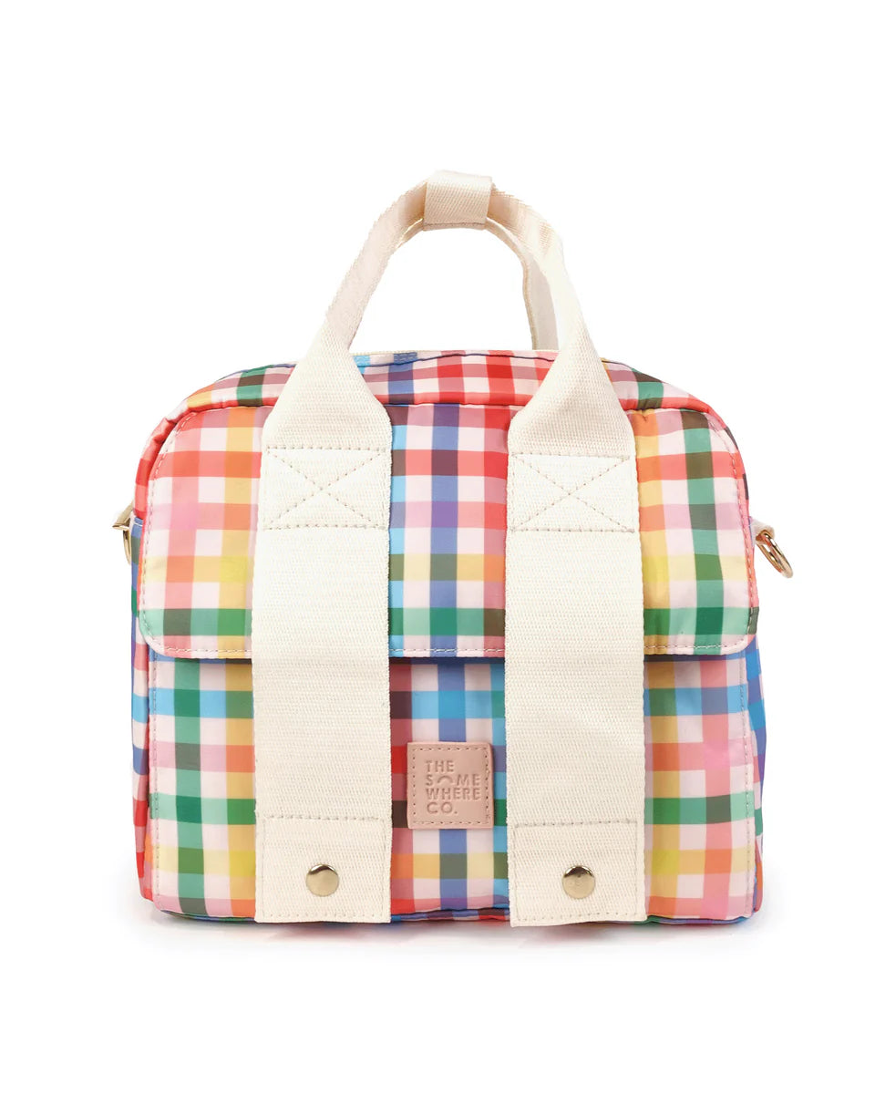 The Somewhere Co Sugarplum Insulated Lunch Tote - Stylish & Eco-Friendly Reusable Lunch Bag for Work, School & Picnics