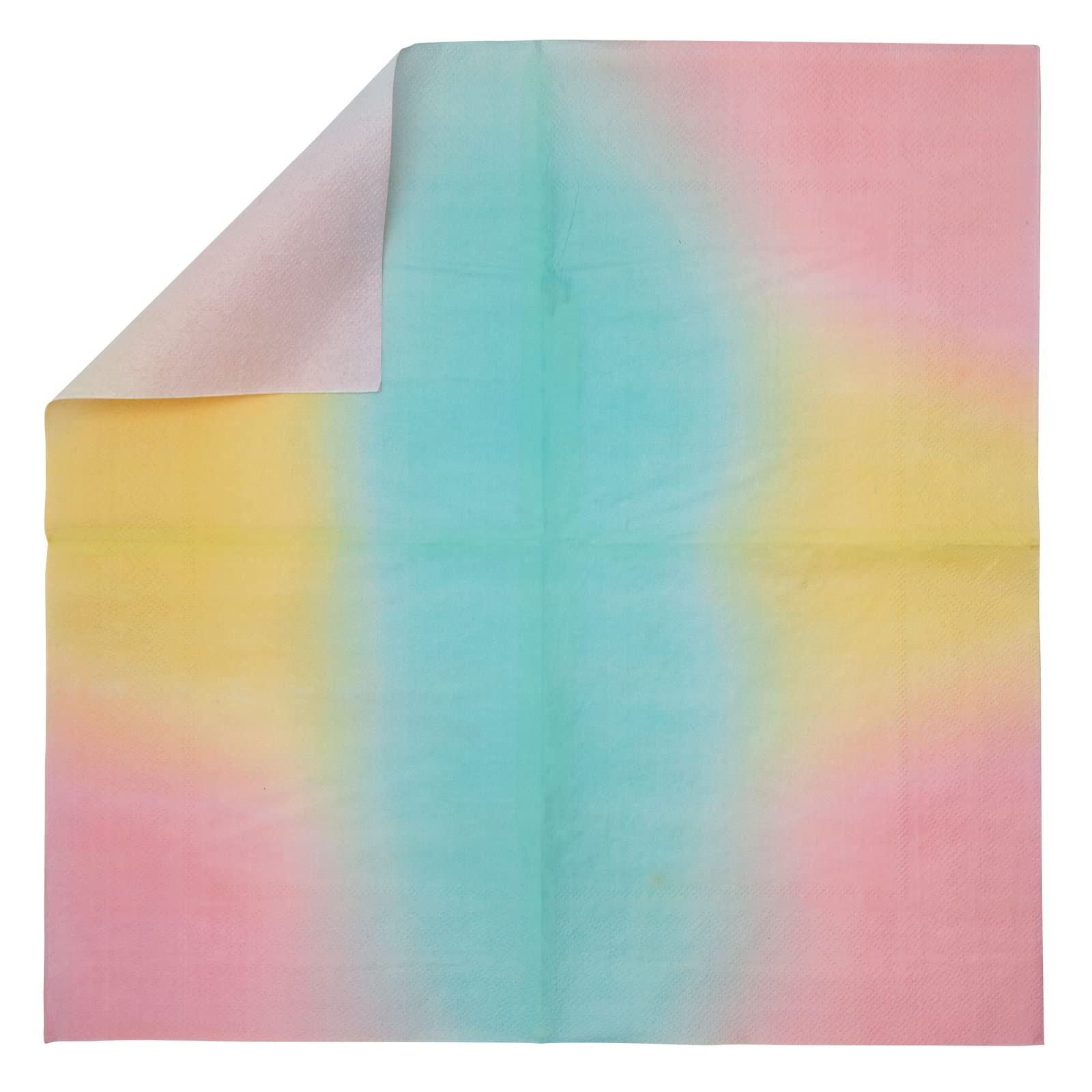 BLUE PANDA 144-Piece Pastel Rainbow Birthday Party Supplies Set - Includes Paper Plates, Napkins, Cups & Pink Cutlery (Serves 24) | Perfect for Kids Birthday Parties, Baby Showers & Rainbow Themed Events