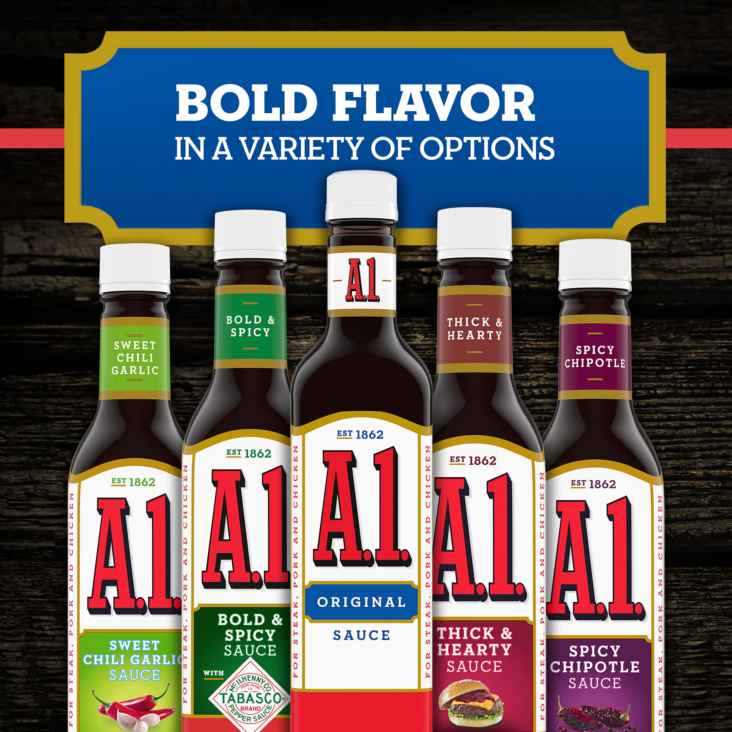 Original Steak Sauce - 24 Pack (5 oz Bottles) | Premium Steak & Burger Topping for Grilling, BBQ & Home Cooking