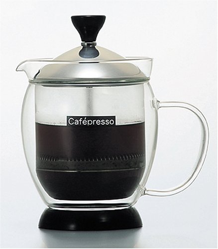 Hario CafePresso French Press Coffee Maker - 34oz/1L Stainless Steel, Portable & Durable for Home, Office, Camping & Travel - Perfect for Brewing Rich, Flavorful Coffee Anywhere
