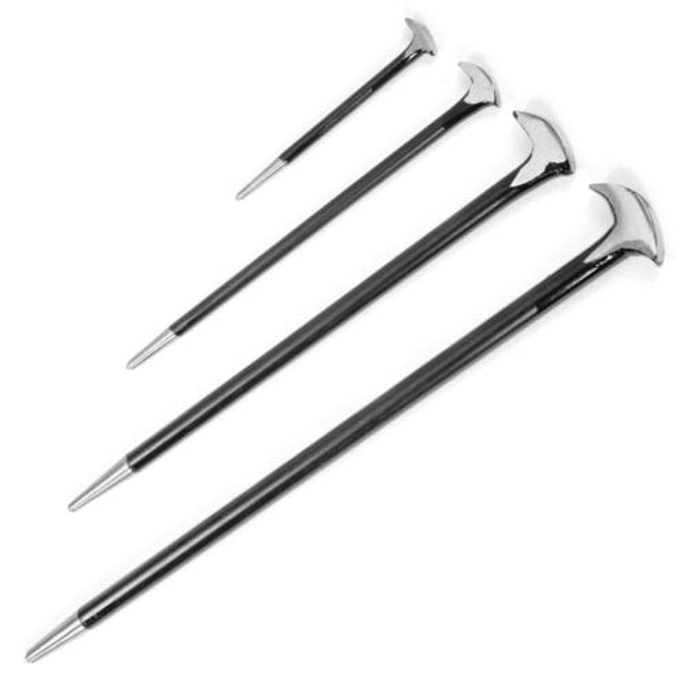 Snap-On Steel Wrecking Bar Set - Heavy Duty Pry Bar Tool for Lady Foot, Rolling Head & Heel - Perfect for Auto Repair, Construction & Demolition Work