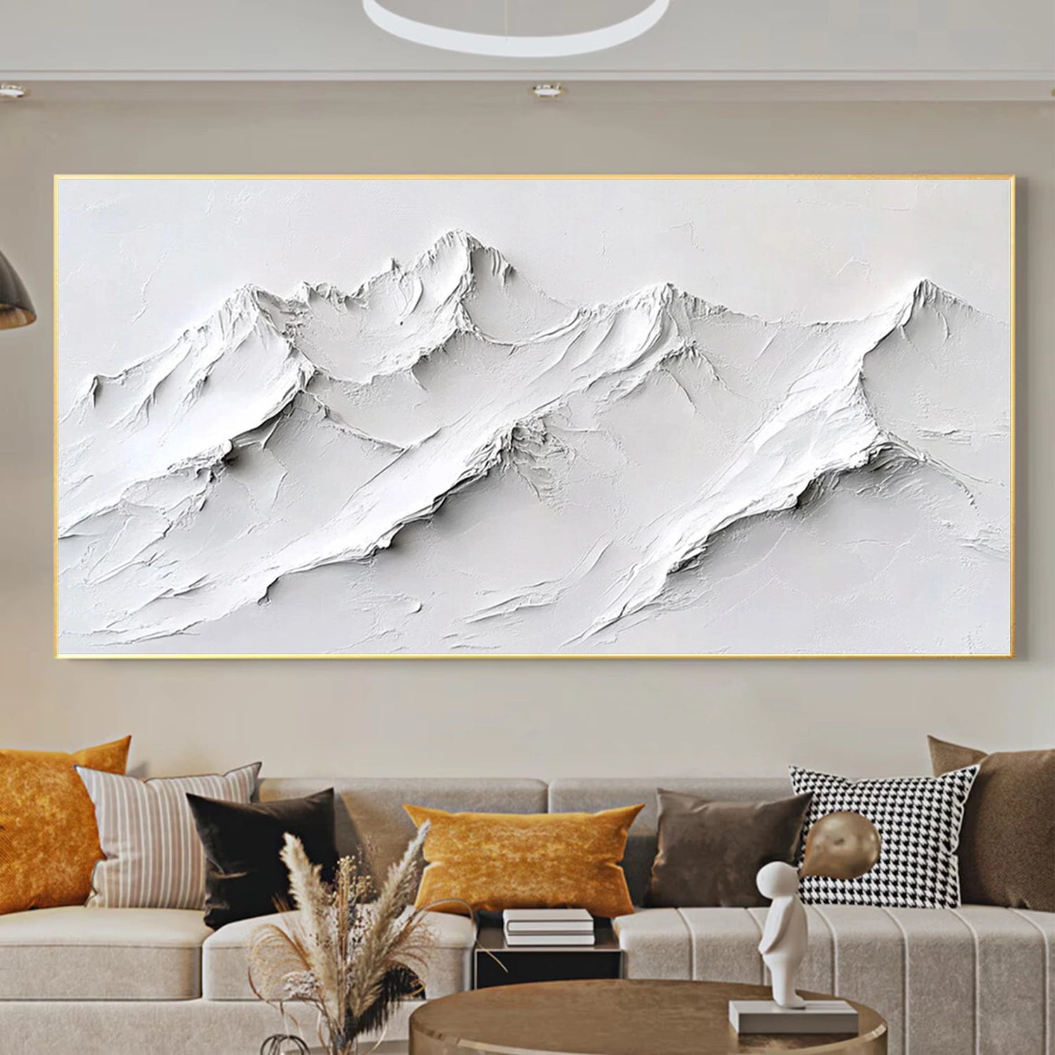 Minimalist Textured Plaster Art Painting - Modern Abstract Wall Decor #MM302 | Perfect for Living Room, Bedroom & Office