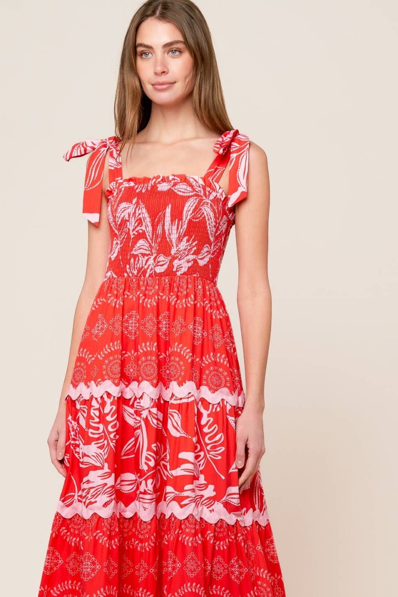 BRIGHTER DAYS WOVEN MAXI DRESS - Flowy Summer Beach Dress for Women, Boho Chic Long Dress with Pockets, Perfect for Vacations, Weddings & Outdoor Parties