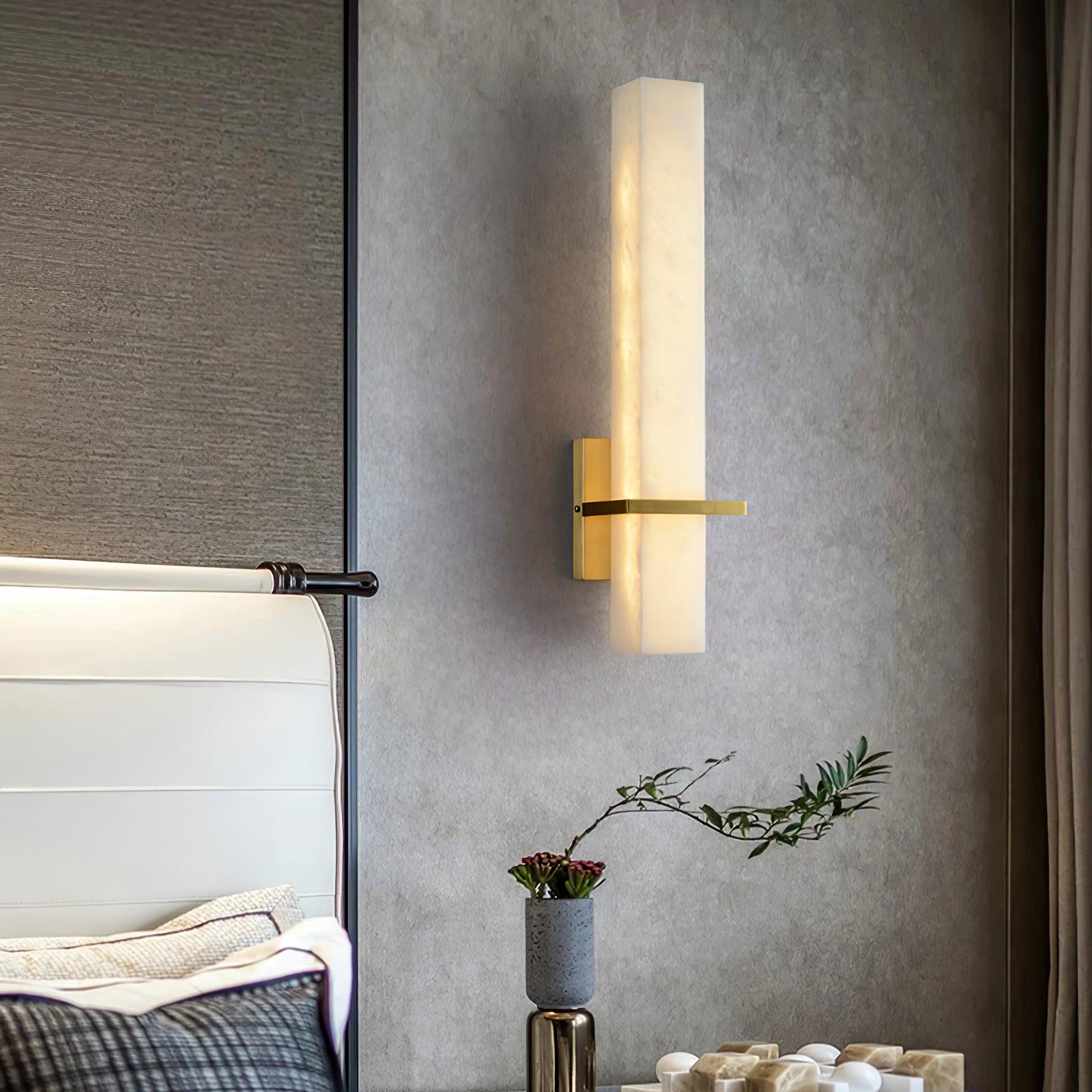 Elegant Milan Wall Sconce Light Fixture - Modern Brass Wall Lamp for Living Room, Bedroom & Hallway - Perfect for Ambient Lighting & Home Decor