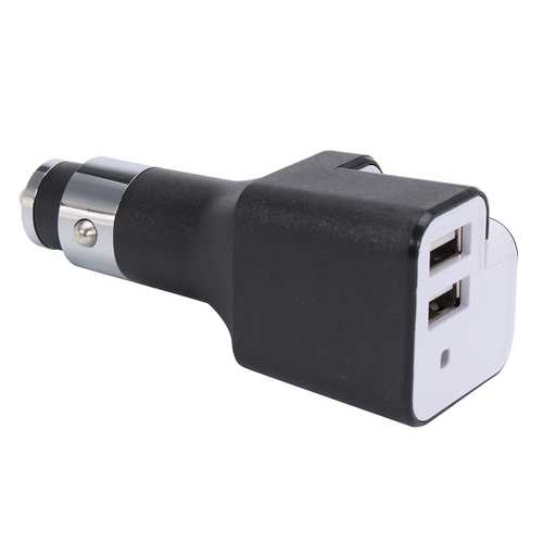 Dual USB Mini Car Air Purifier & Charger for Samsung Xiaomi Huawei iPhone - Compact Air Freshener & Fast Charging for Cars, Home, Office Use