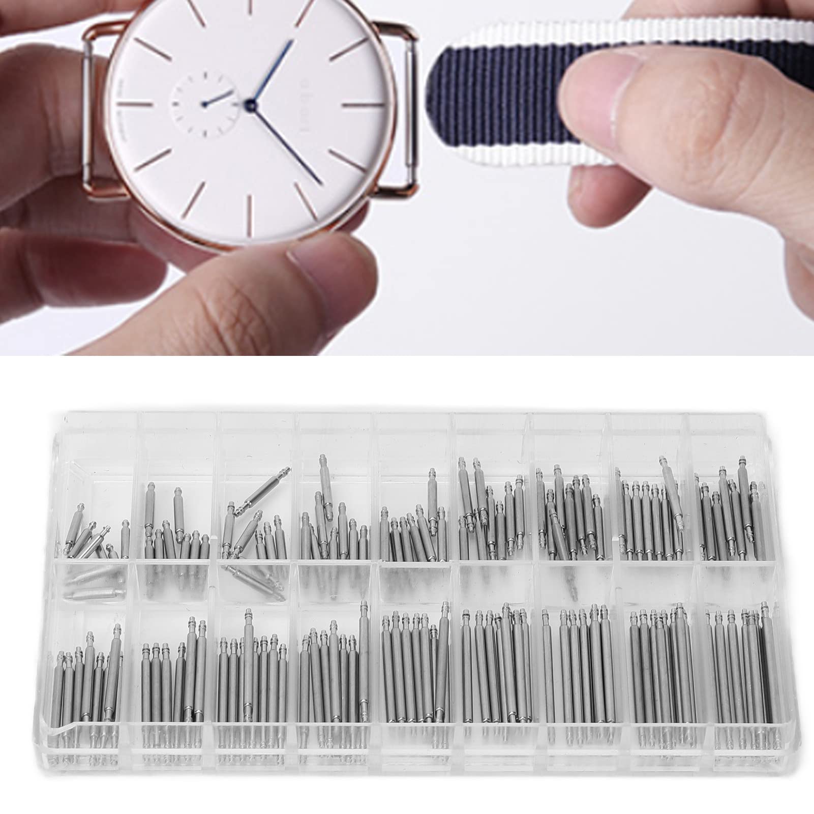 Heavy Duty Spring Bars - Durable Watch Band Link Pins for Traditional & Smart Watches | Replacement Parts for Watch Repair & DIY Watchmaking