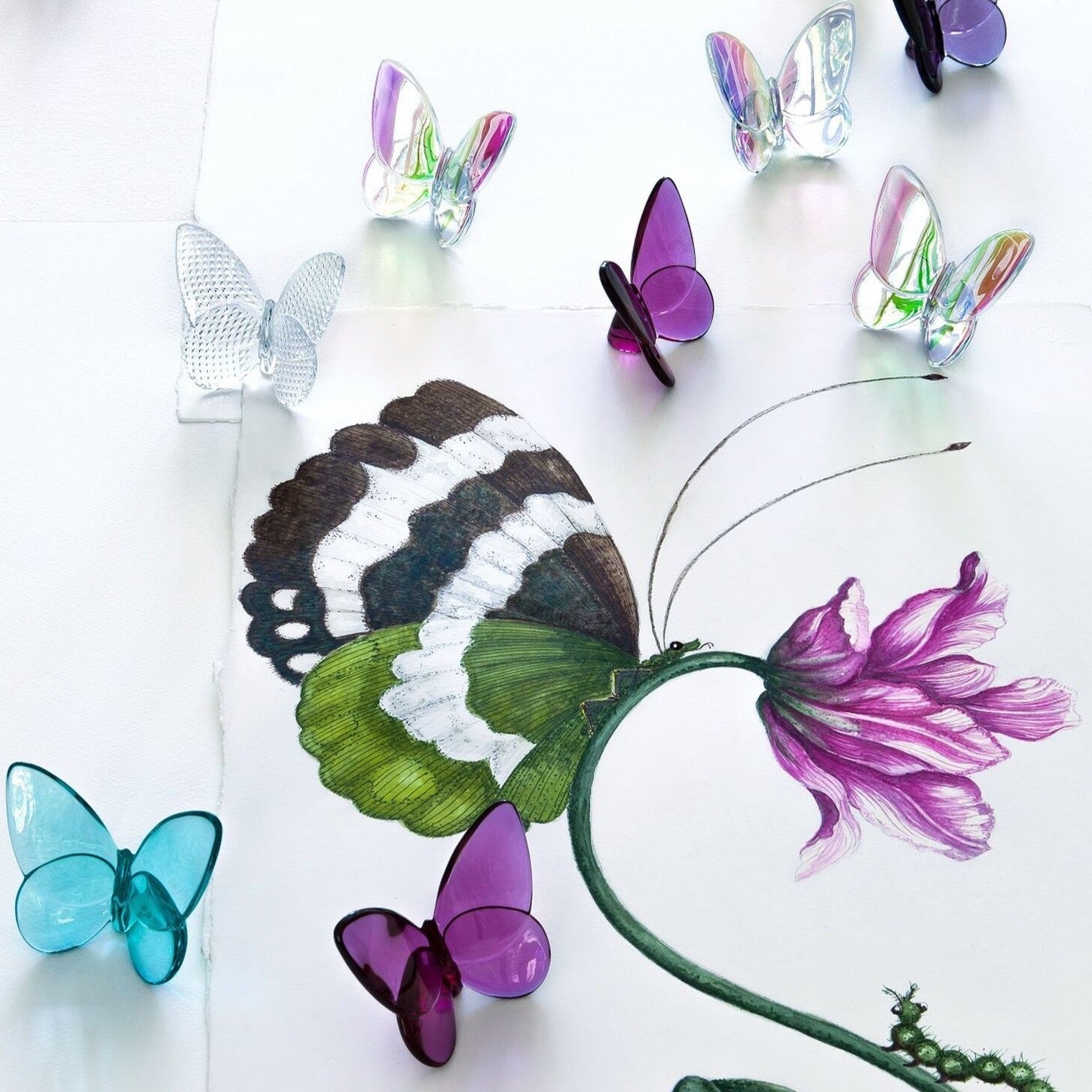 Peony Pink Butterfly Hair Clips - Elegant Floral Hair Accessories for Women & Girls - Perfect for Weddings, Parties & Everyday Wear