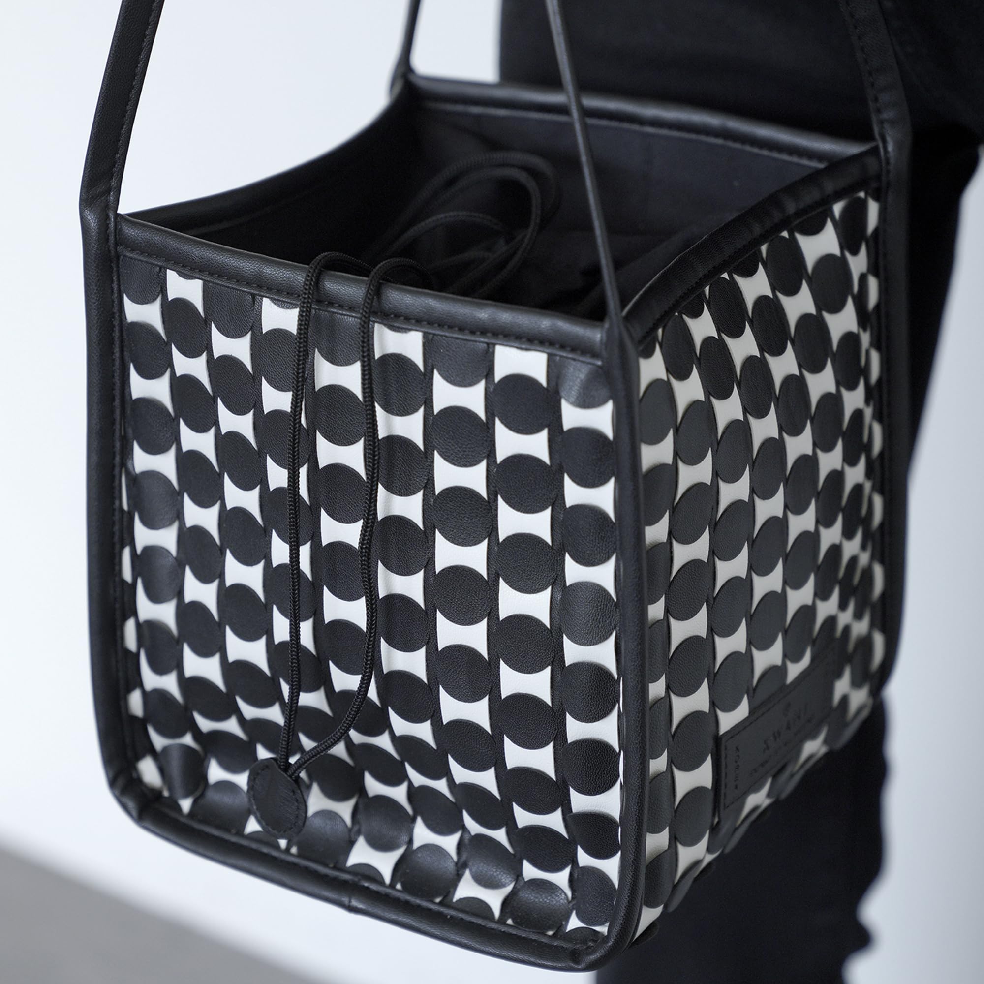 KWANI 0917 Handmade Woven Tote Bag for Women - Stylish Work Bag & Office Shoulder Bag - Perfect for Business, Shopping & Daily Commute