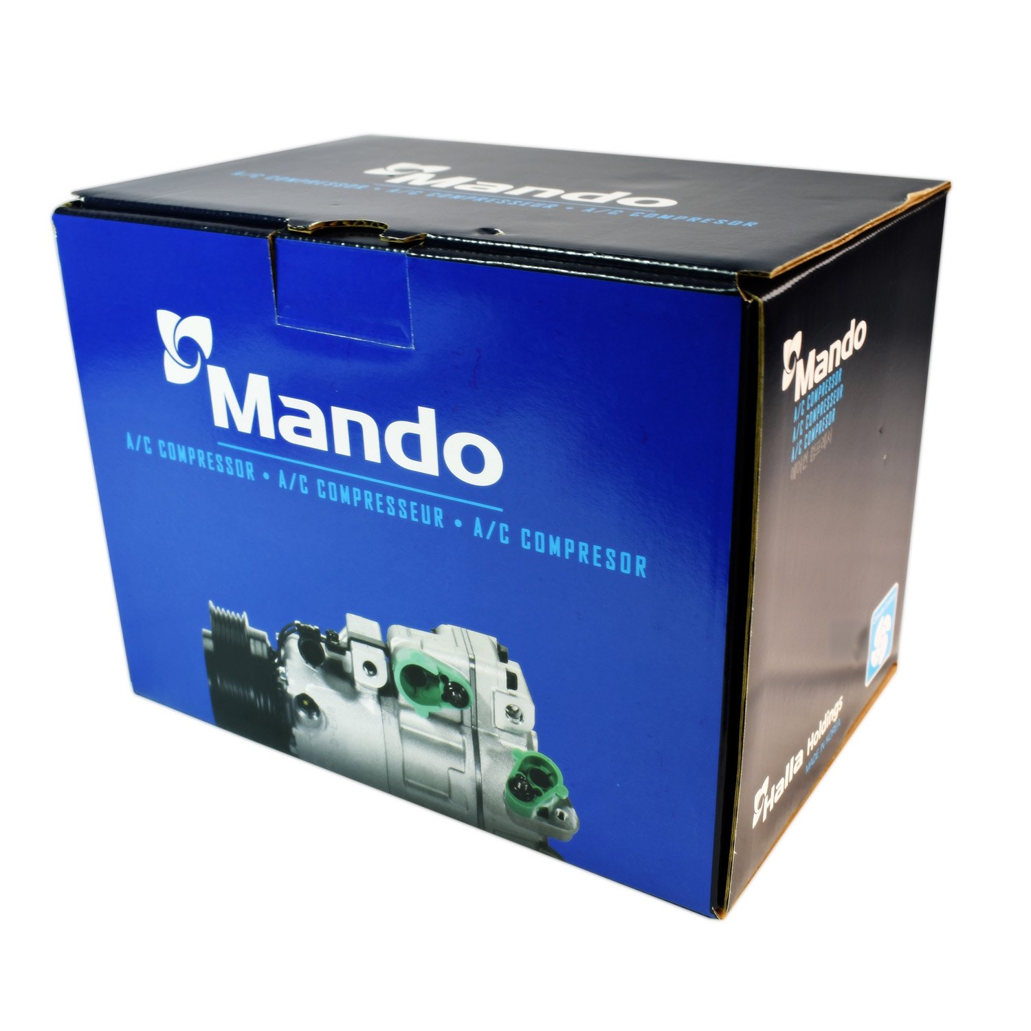Genuine Mando 10A1101 AC Compressor with Pre-filled Oil - OEM Replacement for Car Air Conditioning System - Perfect for AC Repair & Maintenance in Hot Climates