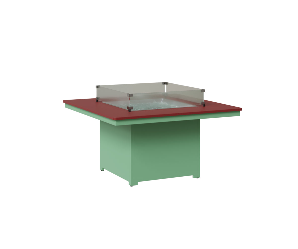 Berlin Gardens Numa Square Fire Pit - Outdoor Gas Fire Table for Patio, Deck & Backyard - Perfect for Gatherings, Camping & Relaxation
