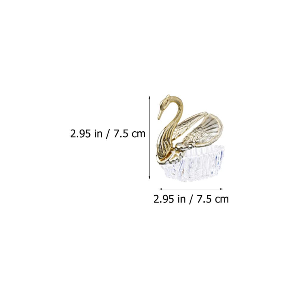 24Pcs Swan-Shaped Wedding Candy Boxes - Fillable Golden Gift Pouch for Bridal Shower, Party Favors & Wedding Decorations - Perfect for Candy, Jewelry or Small Gifts