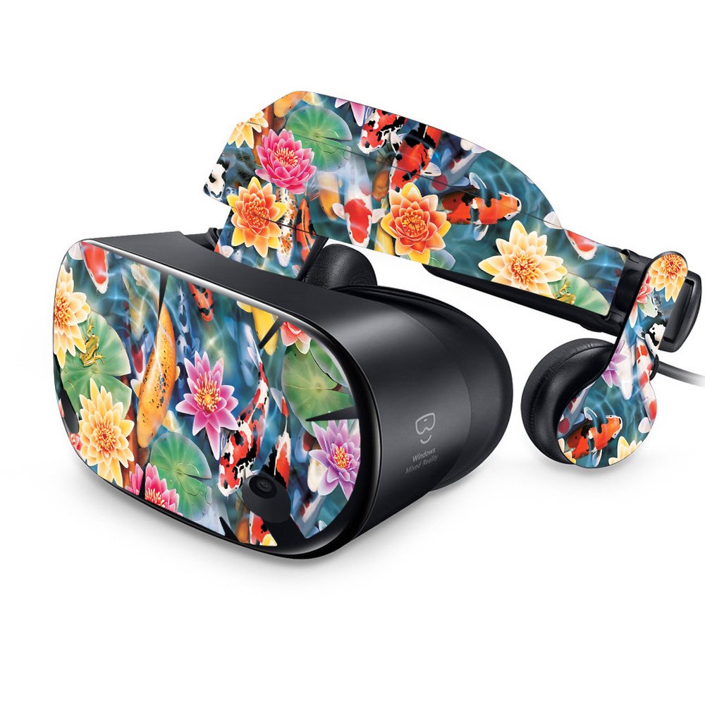 MightySkins Vinyl Decal Wrap Cover for Samsung Odyssey VR Headset - Koi Pond Design | Protective & Durable Skin | Easy to Apply & Remove | Made in USA | Perfect for Gaming, VR Experiences & Personalization