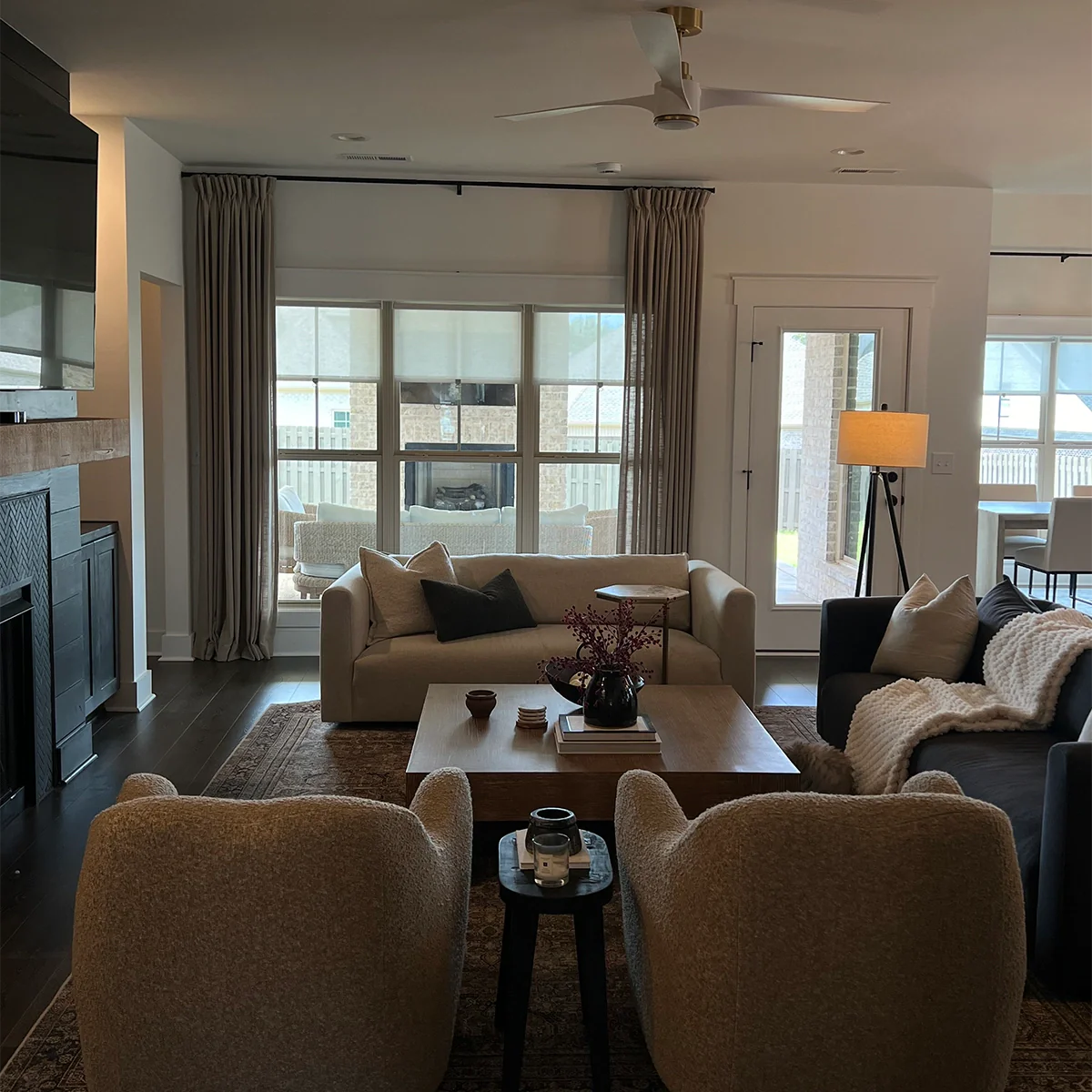 Pinch Pleated Blackout Curtains - 100% Linen Drapes in Everglade Teal - Noise Reducing & Thermal Insulated Custom Window Treatments for Living Room & Bedroom