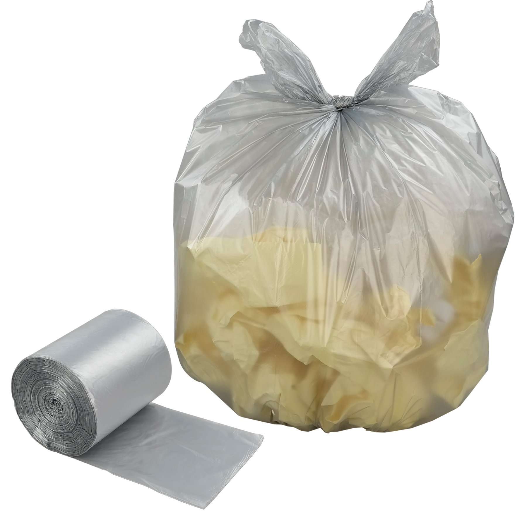 Anbers 7 Gallon Trash Bags - Heavy Duty Kitchen Garbage Bags, Grey, Odor Control, Leak Proof - Perfect for Small Trash Cans, Bathroom, Office & Diaper Disposal