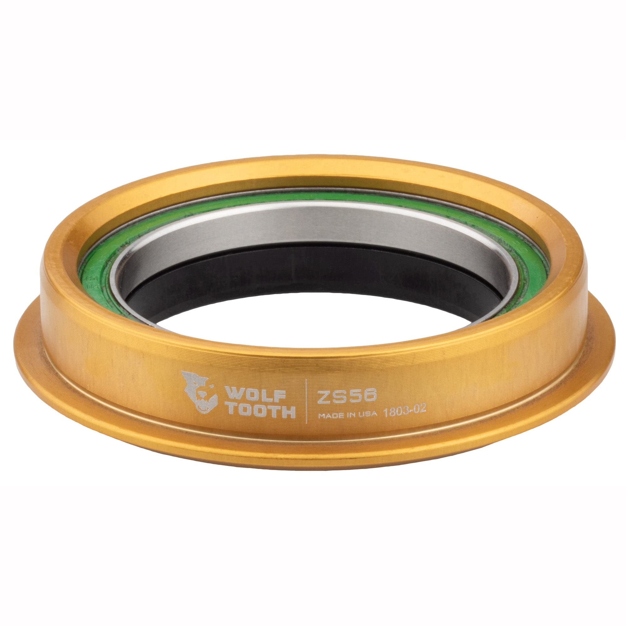 Wolf Tooth Premium Zero Stack (ZS) Headset - Lightweight & Durable Bike Headset for MTB, Road & Gravel Bikes - Perfect for Trail Riding, Commuting & Performance Cycling