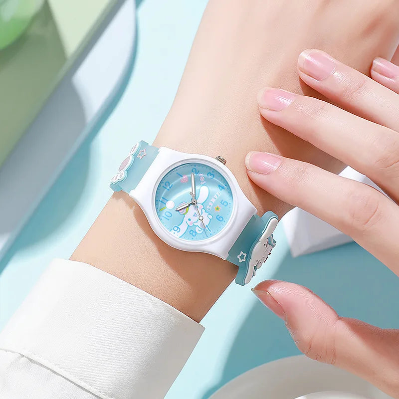 Sanrio Hello Kitty Anime Wrist Watch for Women & Girls - Cute Pink Digital Watch with Adjustable Band, Perfect for School, Work, and Everyday Fashion Accessory