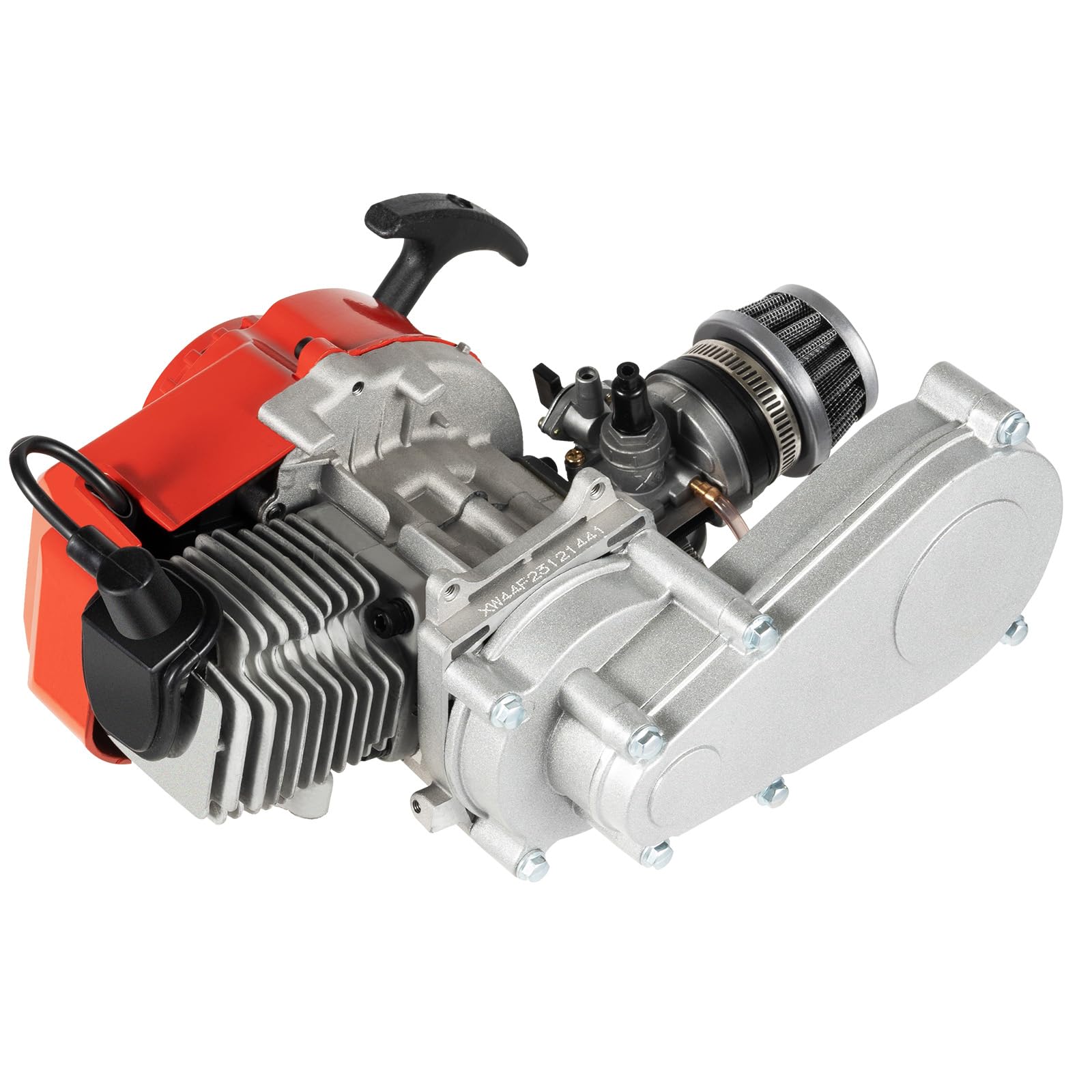49CC 2 Stroke Racing Engine Motor with High-Efficiency Cooling System - Gear Box for Mini Dirt Bike & Beach Bike (Silver) | Perfect for Off-Road Adventures & Sand Dune Racing