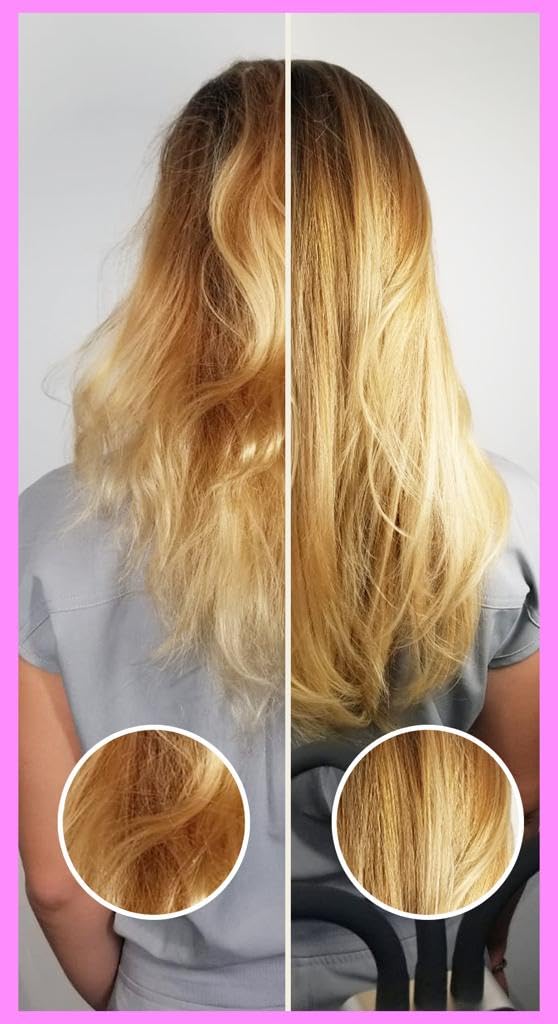 KERFECT Hair Repair Treatment for Dry Damaged Hair - Keratin Deep Leave-In Conditioner for Straight Wavy Curly Hair - 4-Step System for Soft Shiny Frizz-Free Hair - Perfect for Daily Hair Care Salon Results at Home