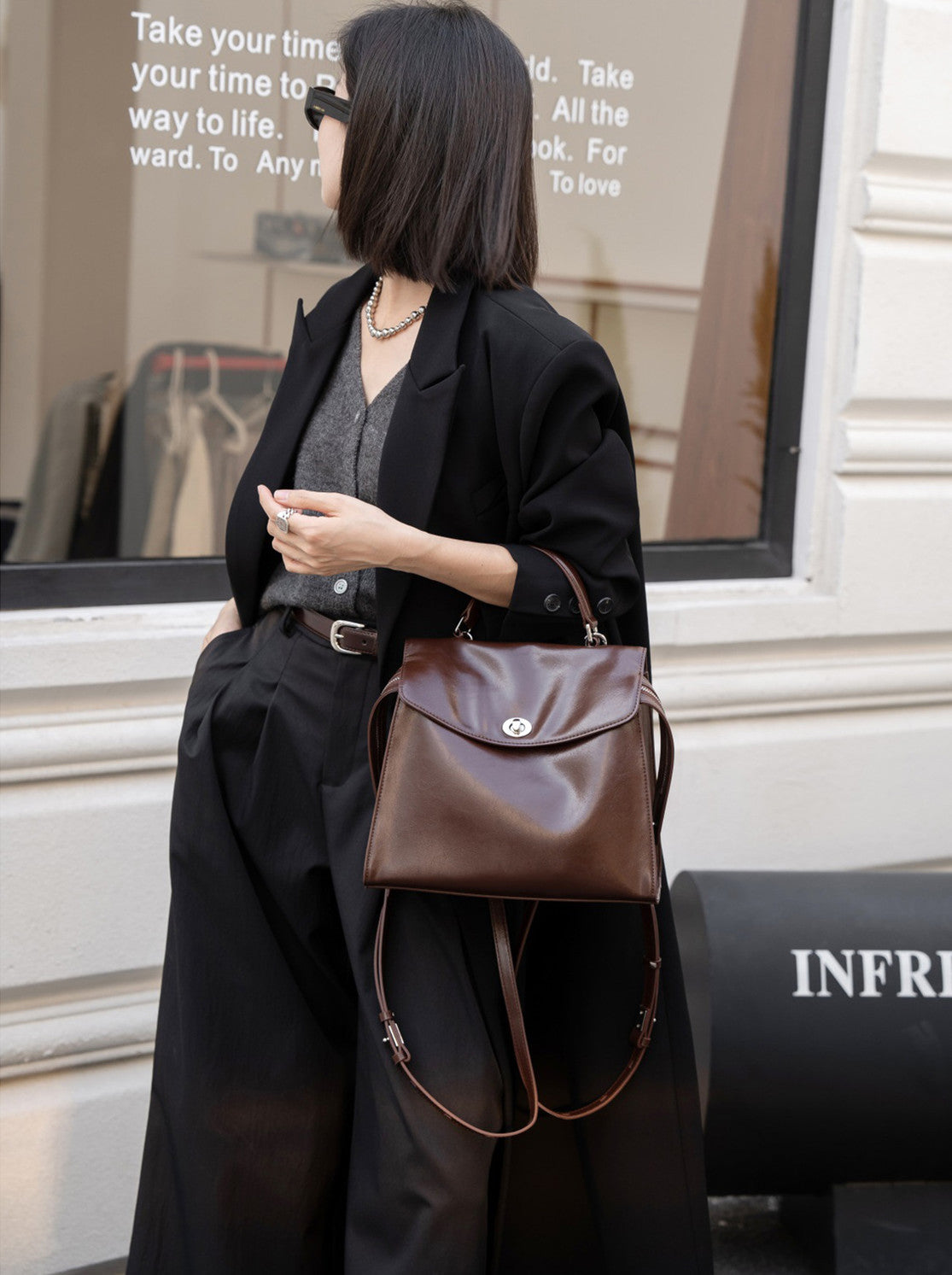 Stylish & Trendy Small Flap Backpack for Women - Perfect for Travel, Work & Everyday Use