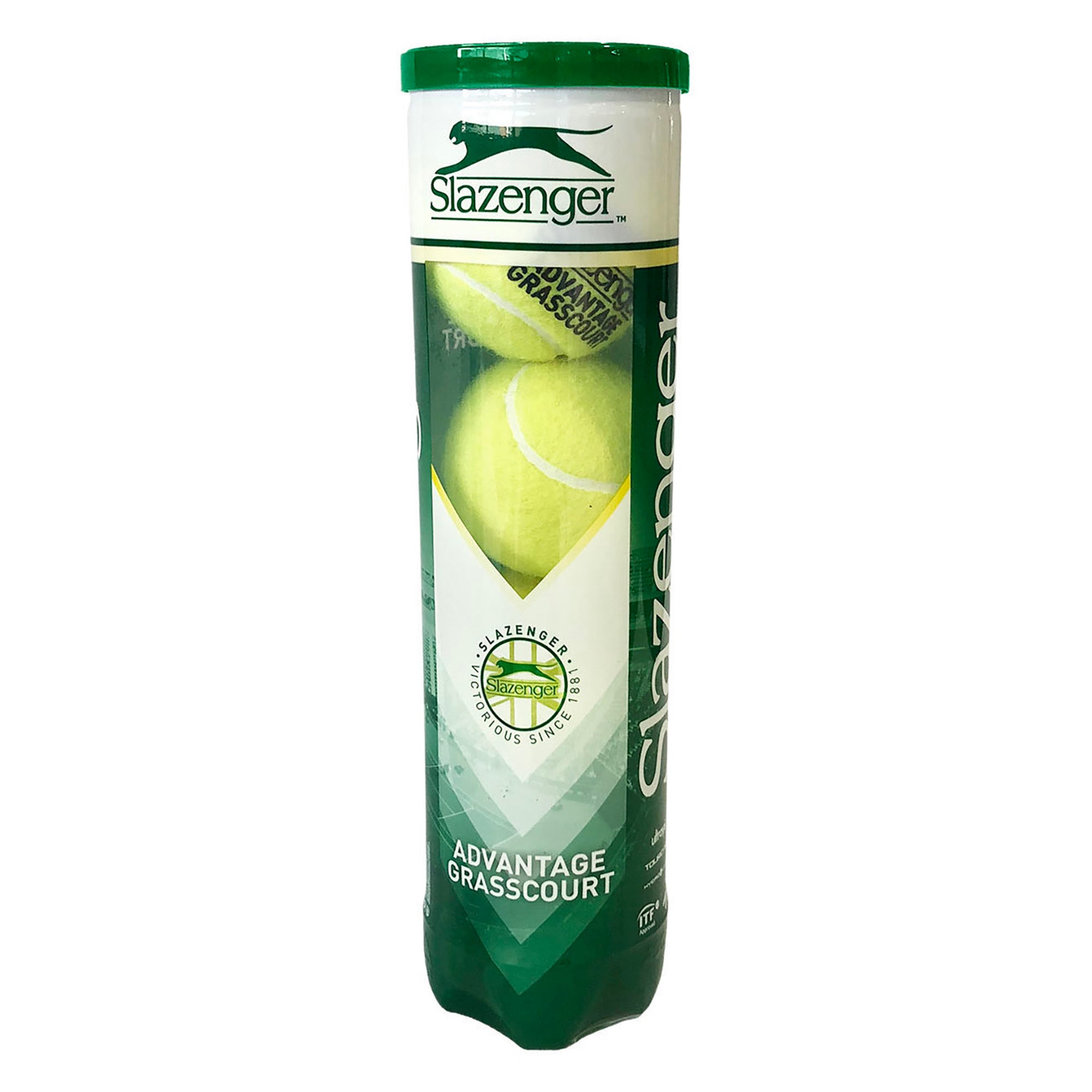 Premium Advantage Grasscourt 4 Tennis Balls - 3 Ball Canister for Outdoor Play | Perfect for Grass Courts, Training & Competitive Matches