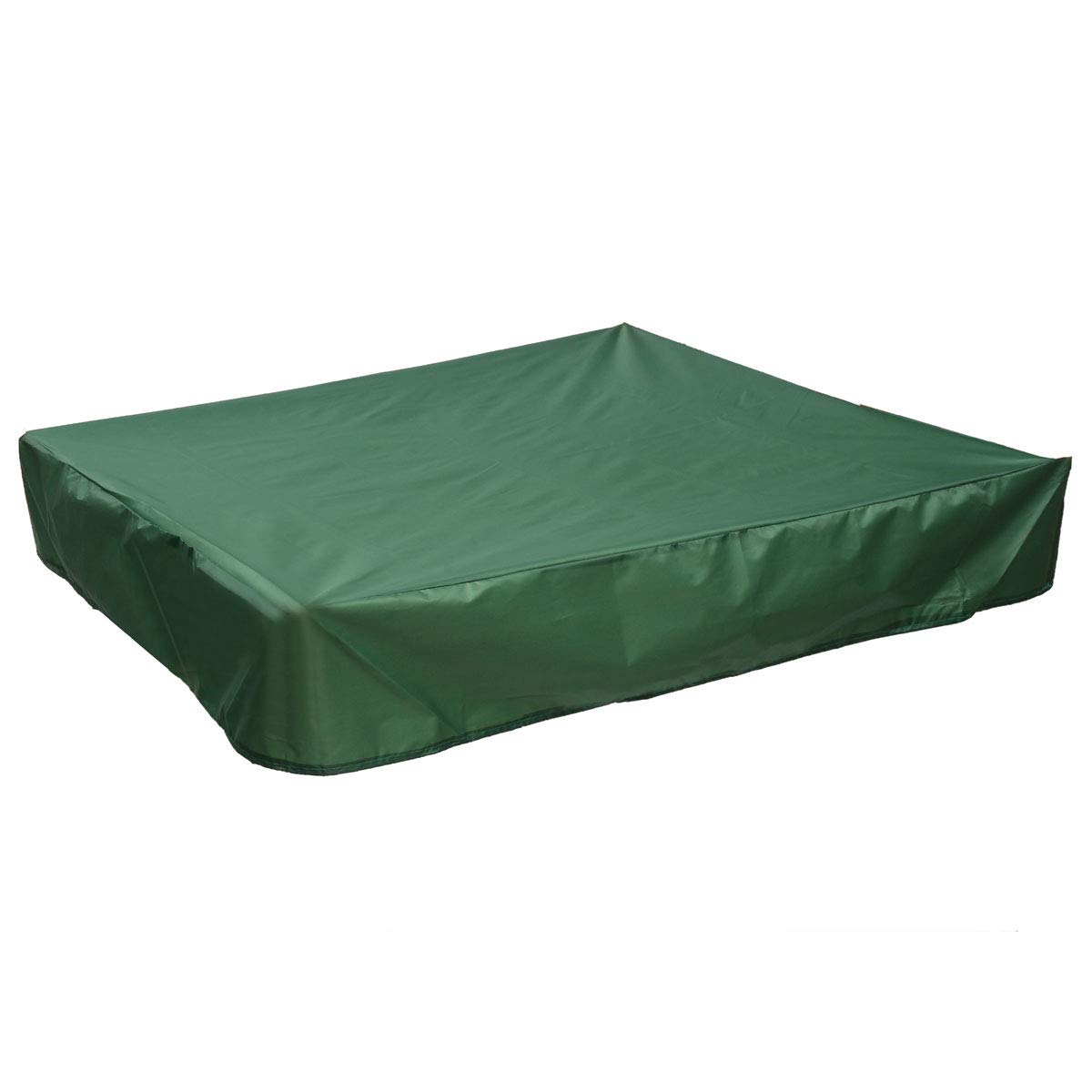 Green Sandbox Cover - 120 x 120cm Square Sandbox Canopy with Drawstring, Waterproof & Dustproof Sandpit Pool Cover for Sun Protection | Perfect for Outdoor Play Areas, Backyards & Daycare Centers