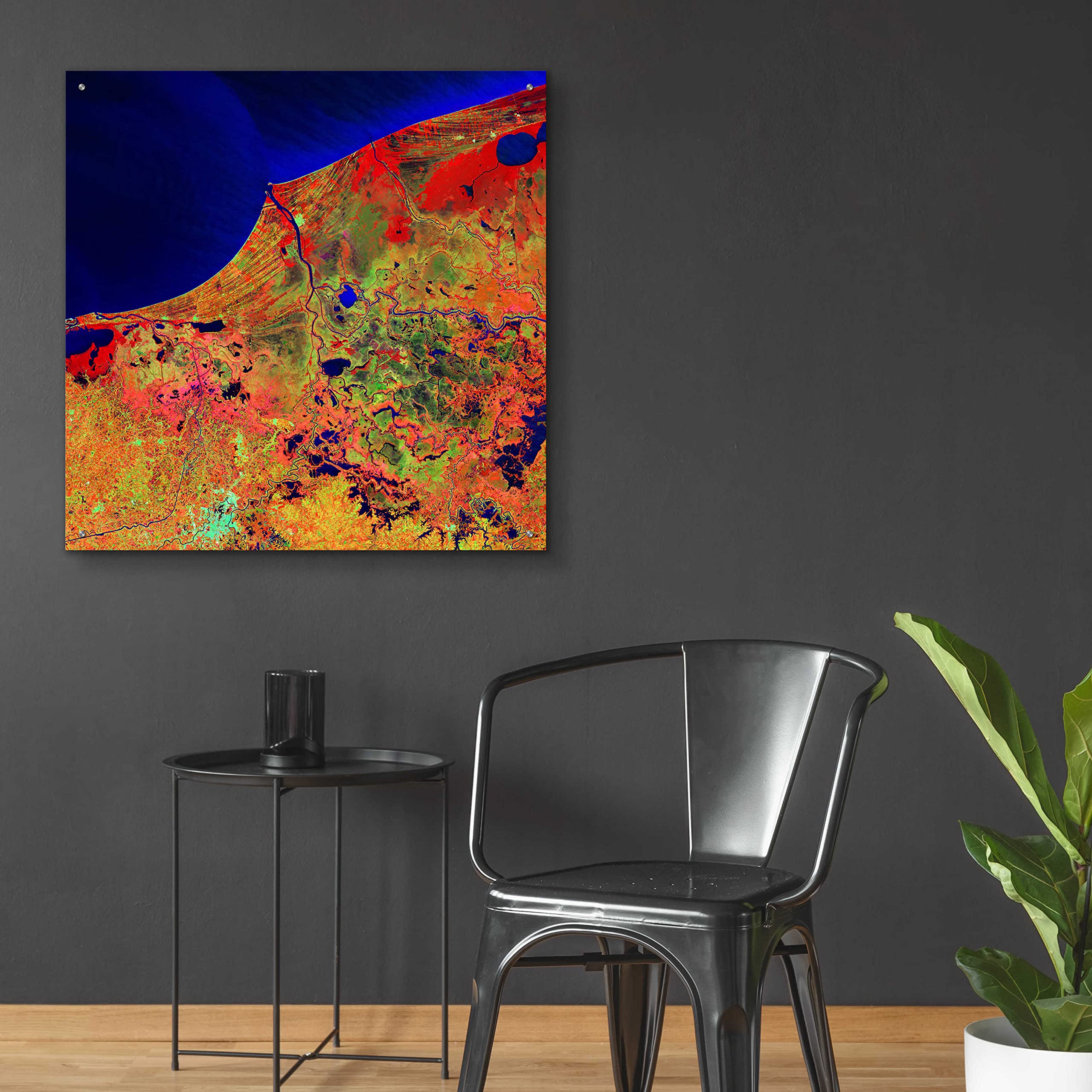 Epic Art 'Earth as Art: Mexico's Biosphere' - 36x36 Inch Acrylic Glass Wall Decor - Modern Home & Office Wall Art - Perfect for Living Room, Bedroom or Office Decoration