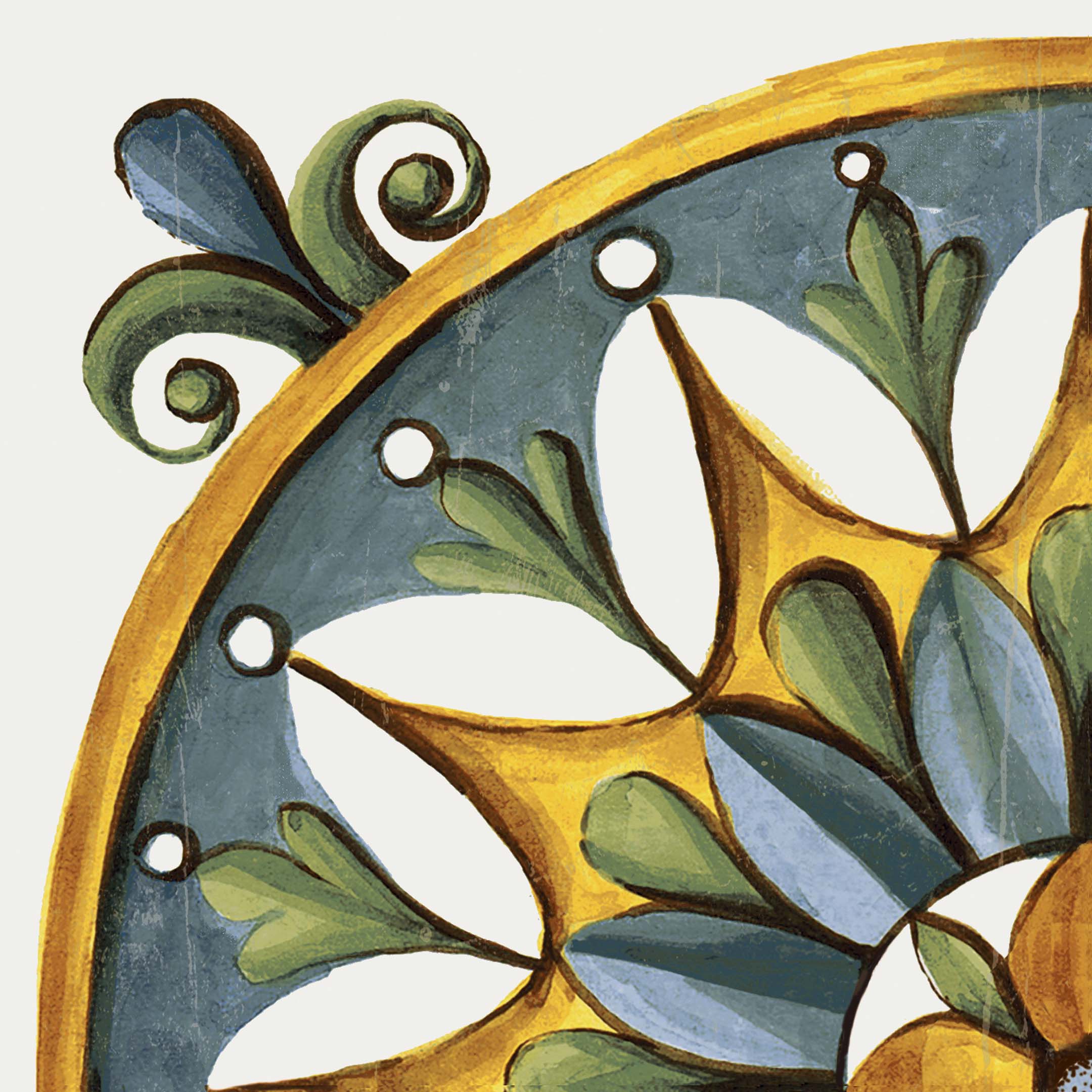 Vita Sole 01 Spanish Encaustic Cement Tiles - Handmade Orange County Floor & Wall Tiles for Kitchen, Bathroom, Patio Decor