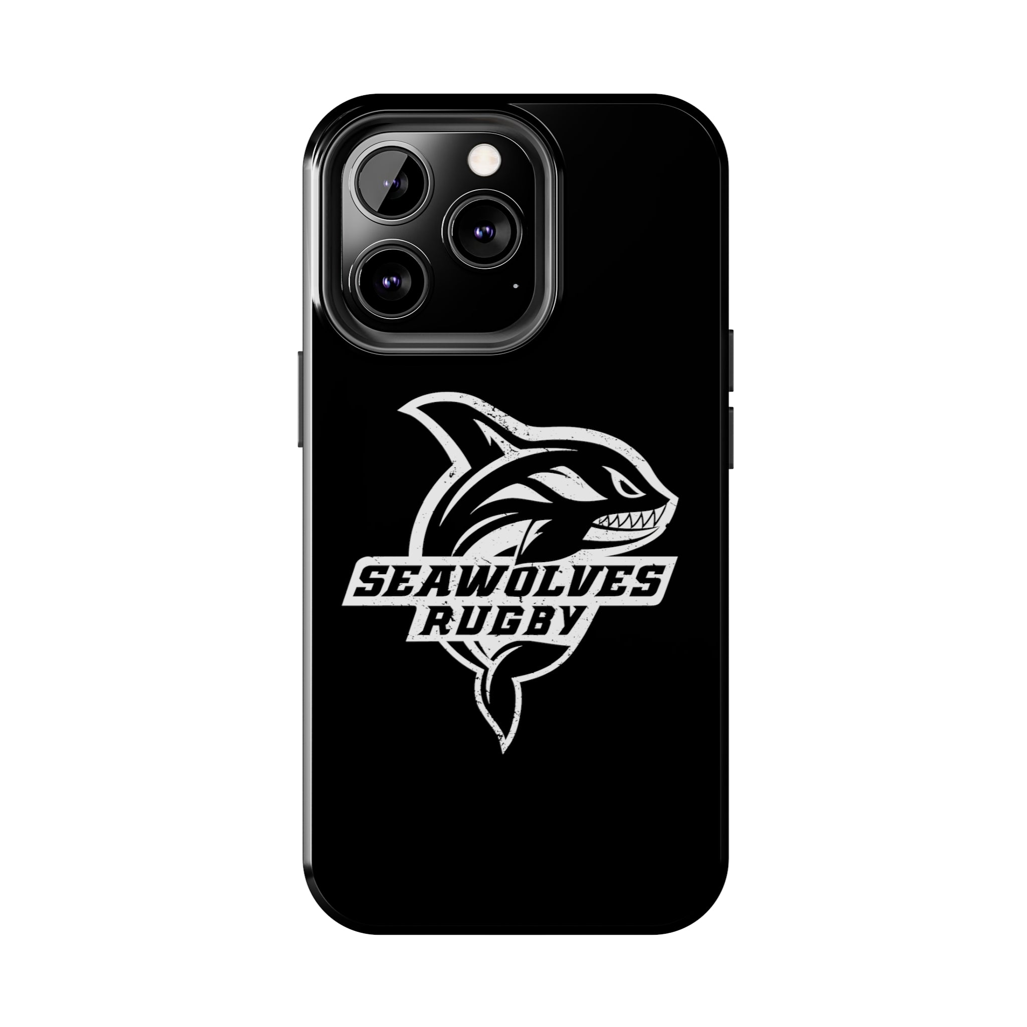 Seawolves Black Rugged Phone Case - Durable & Shockproof Protection for iPhone & Android - Perfect for Outdoor, Sports & Daily Use